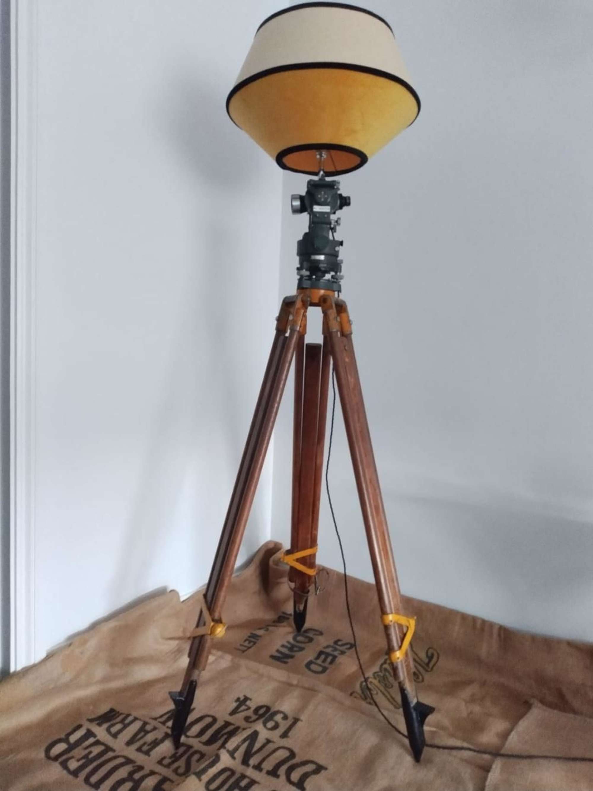 Industrial Tripod Vintage Floor Lamp