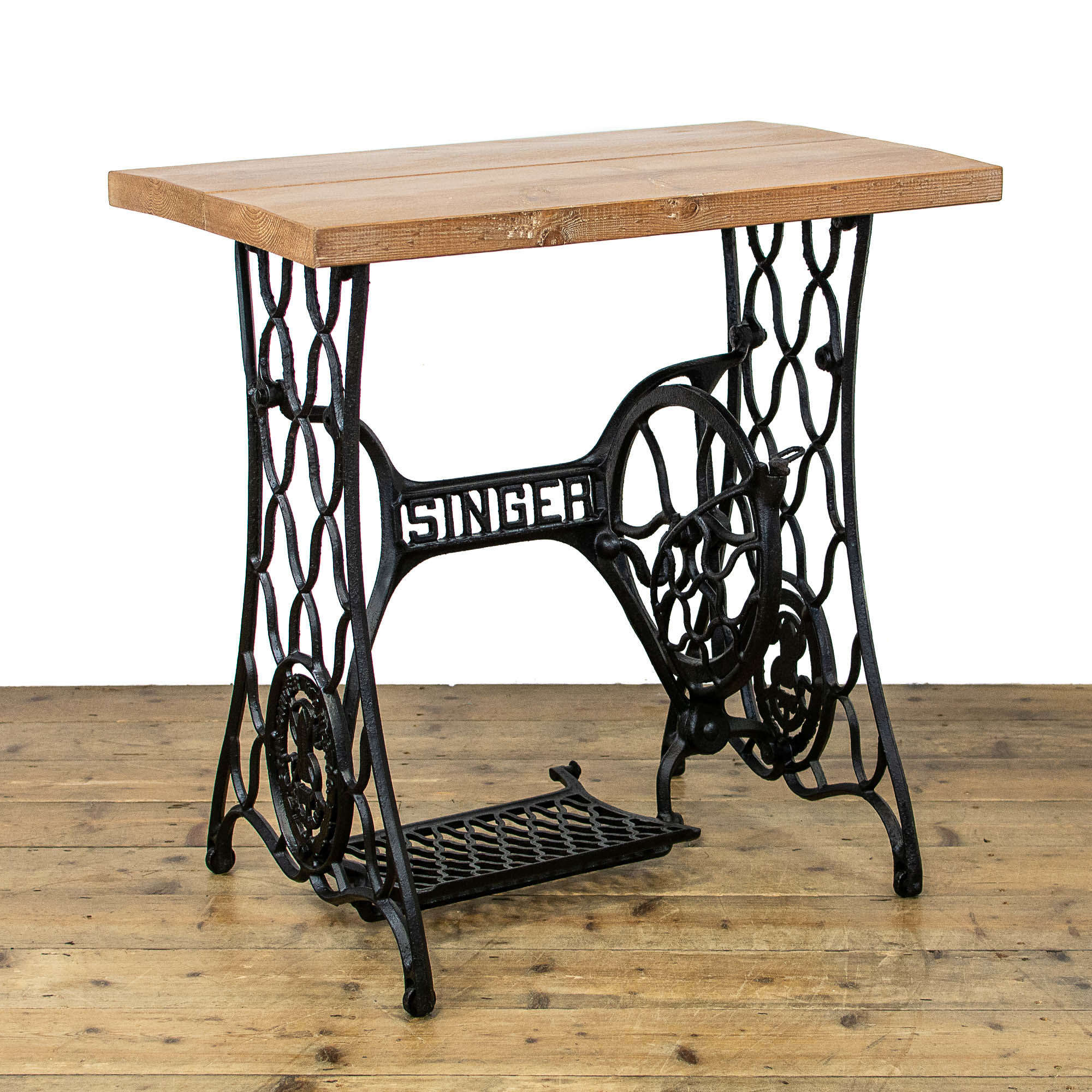 Singer Sewing Machine Table With Pine Top