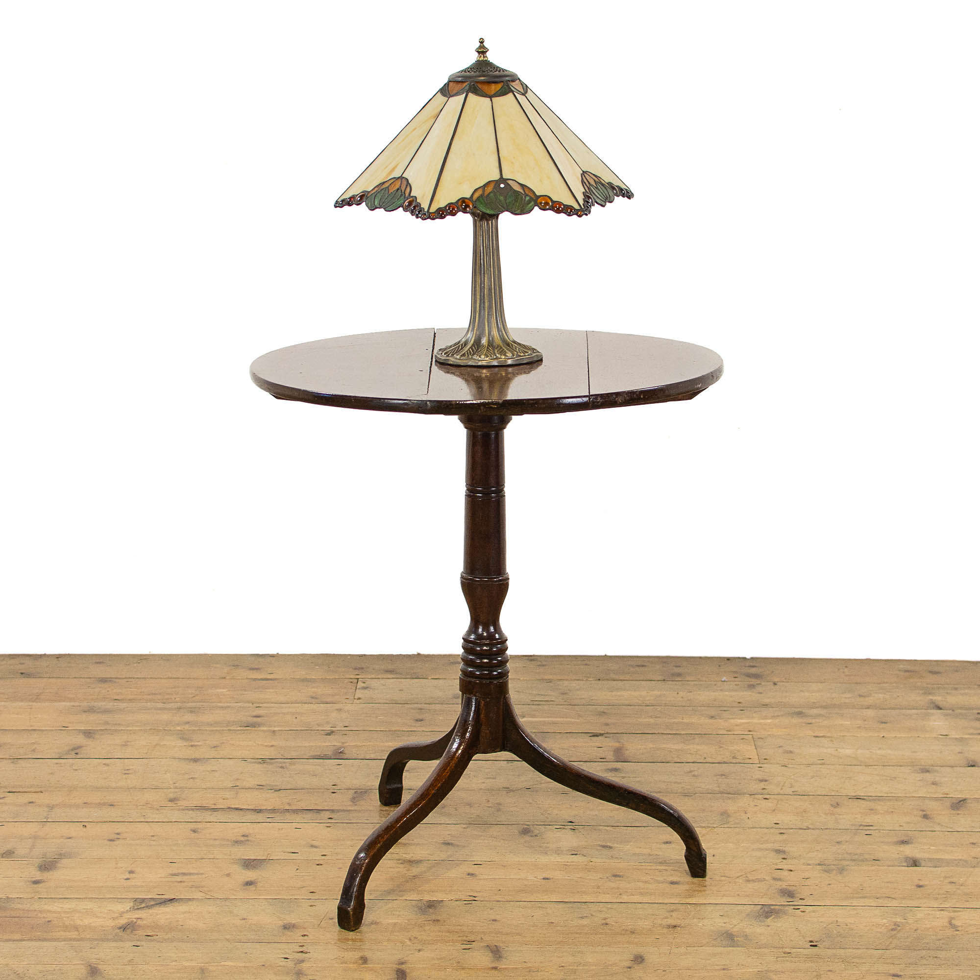 19th Century Antique Oak Tripod Table