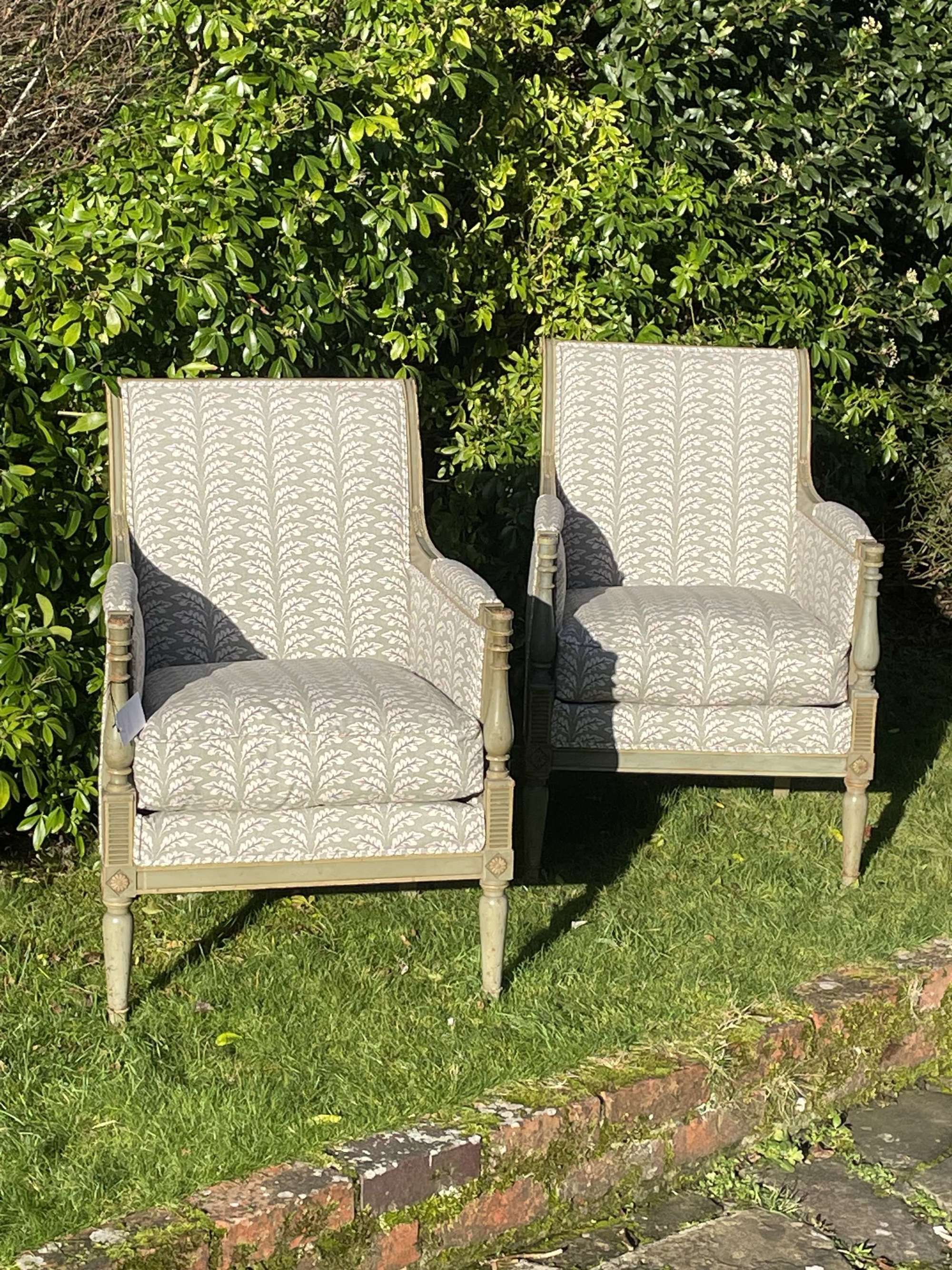 A Pair Of Neoclassical Style Armchairs