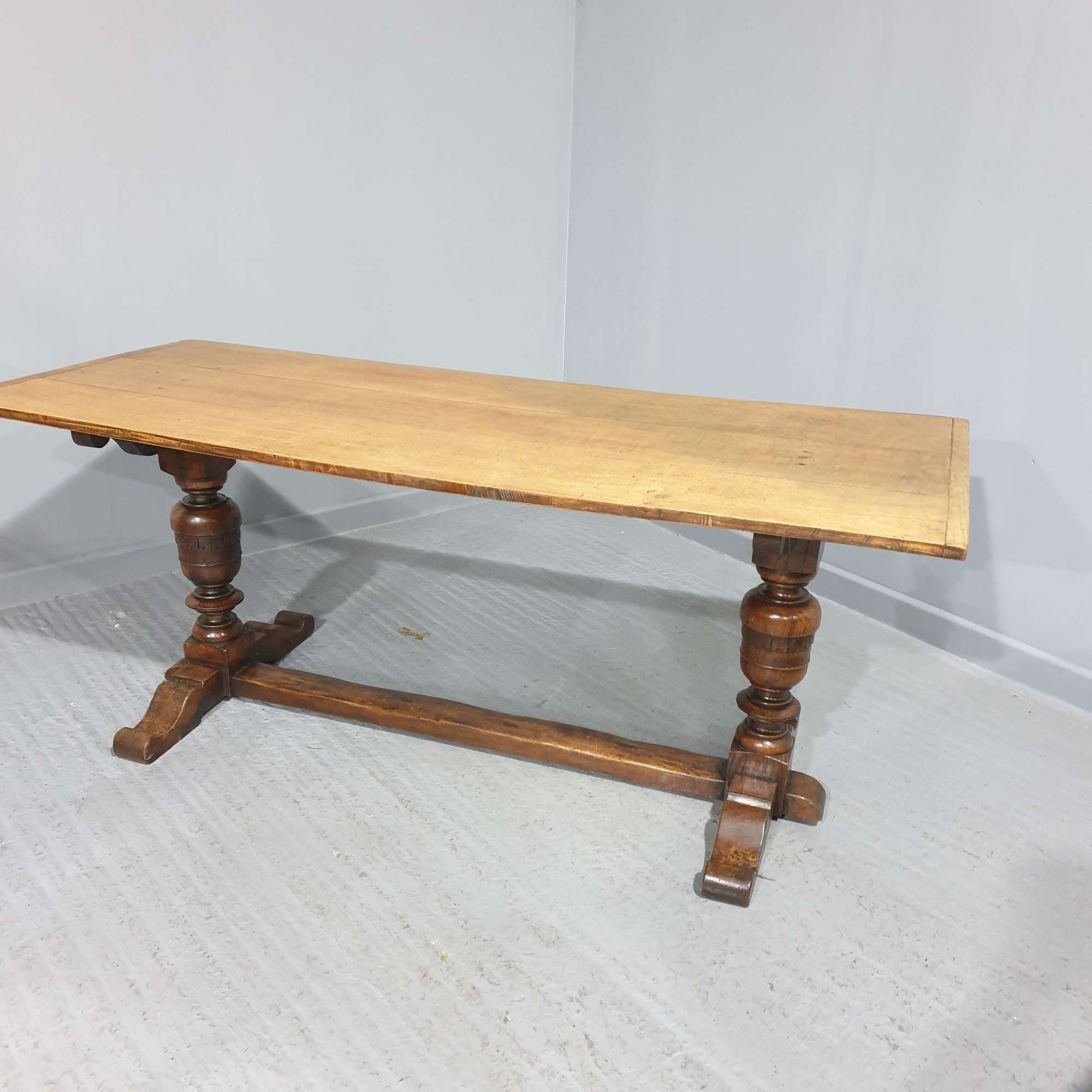 Oak Plank Refrectory Table
