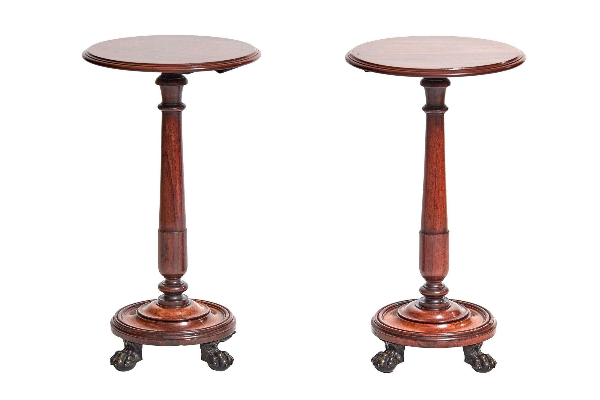 Fine pair Regency Rosewood Lamp Tables