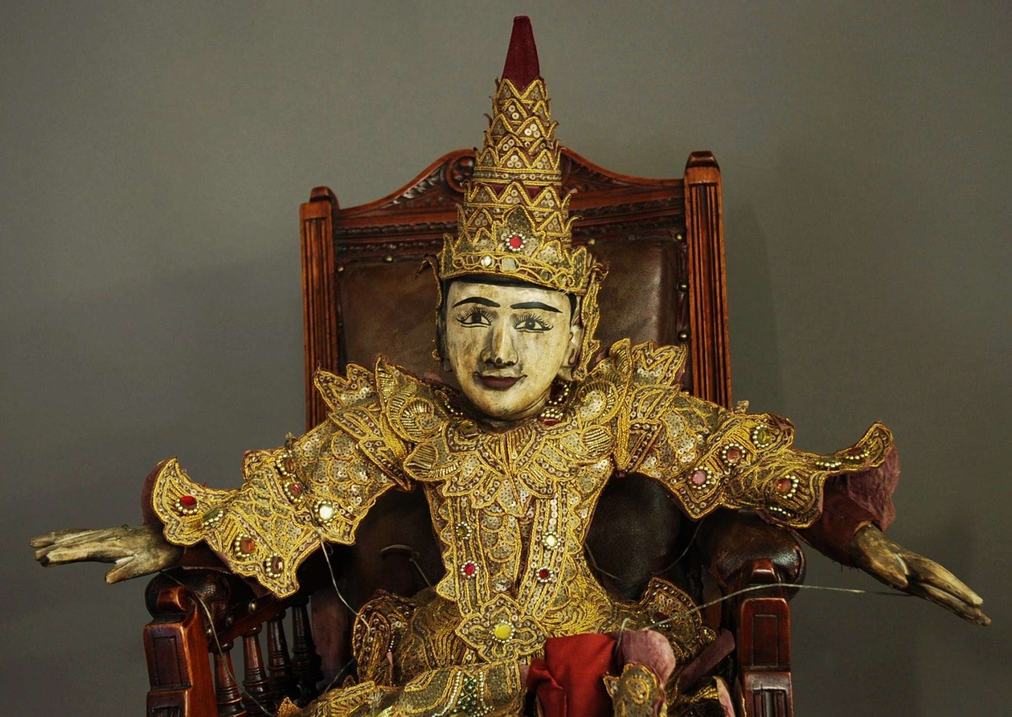 Highly decorative Burmese marionette