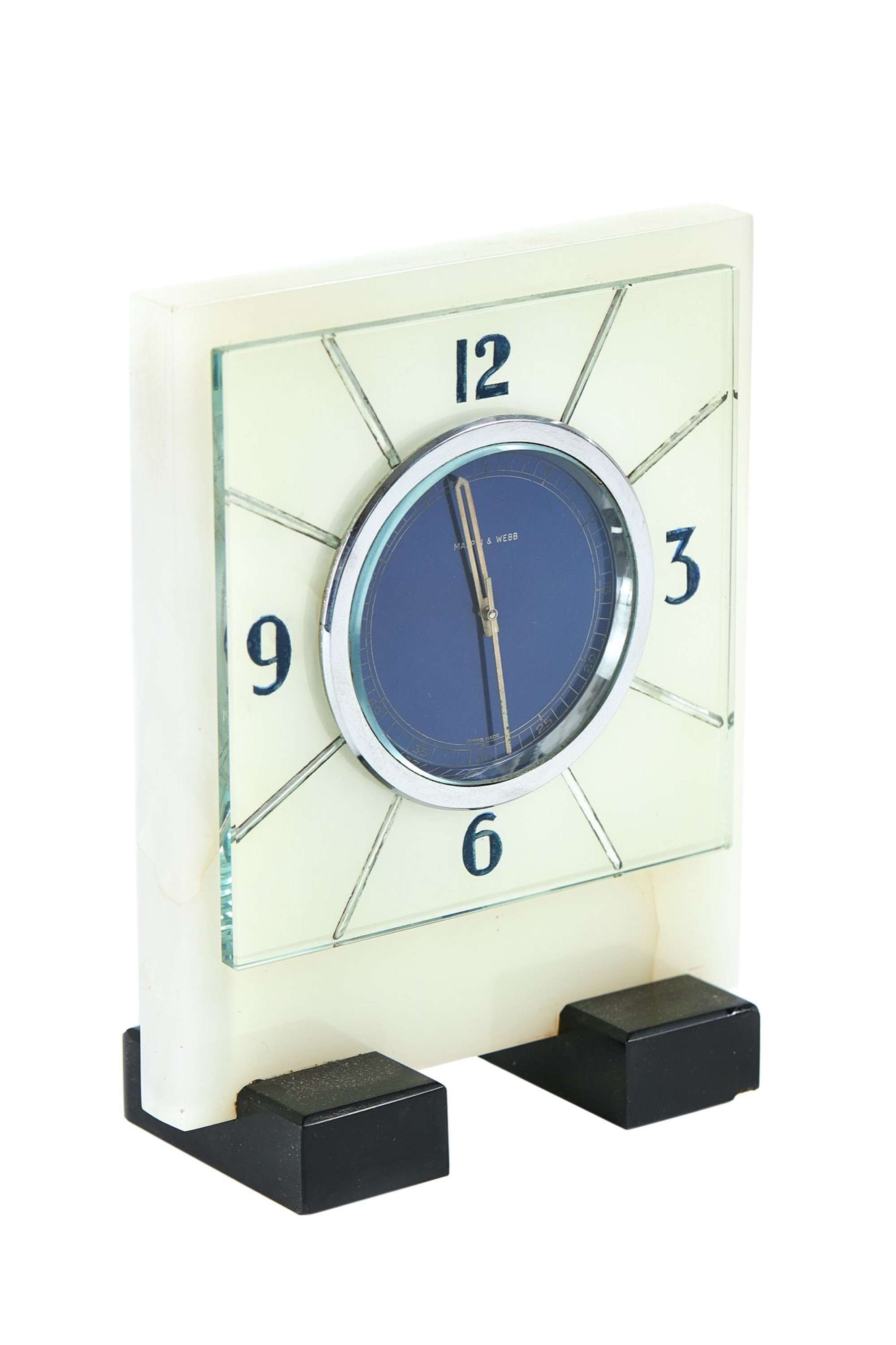 Jaeger LeCoultre Onyx Mantel clock circa 1930s