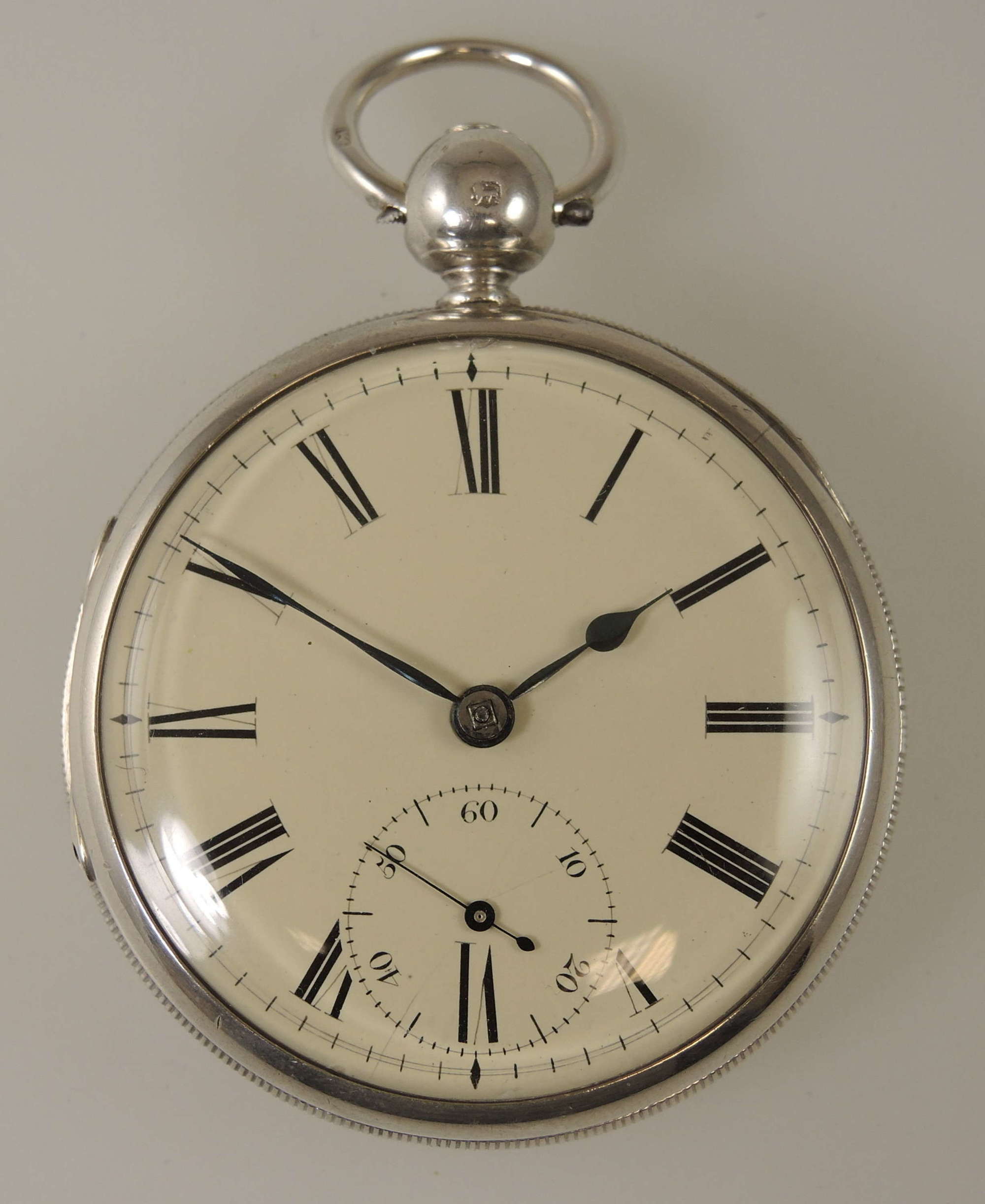 English silver fusee pocket watch by Thos Russell, Lancaster c1834