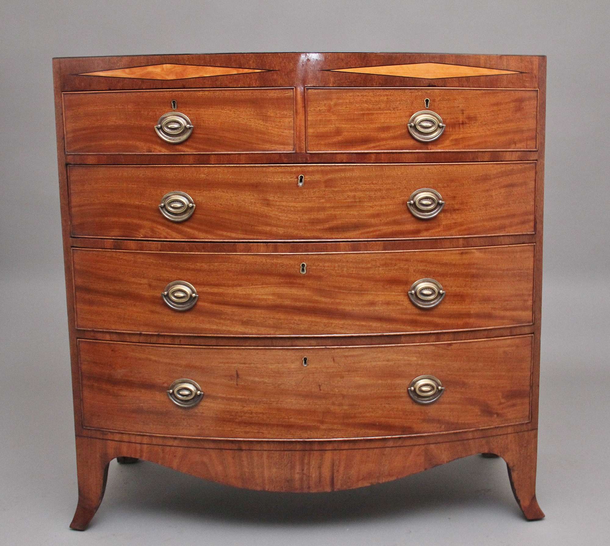 Early 19th Century Antique Mahogany Chest Of Drawers