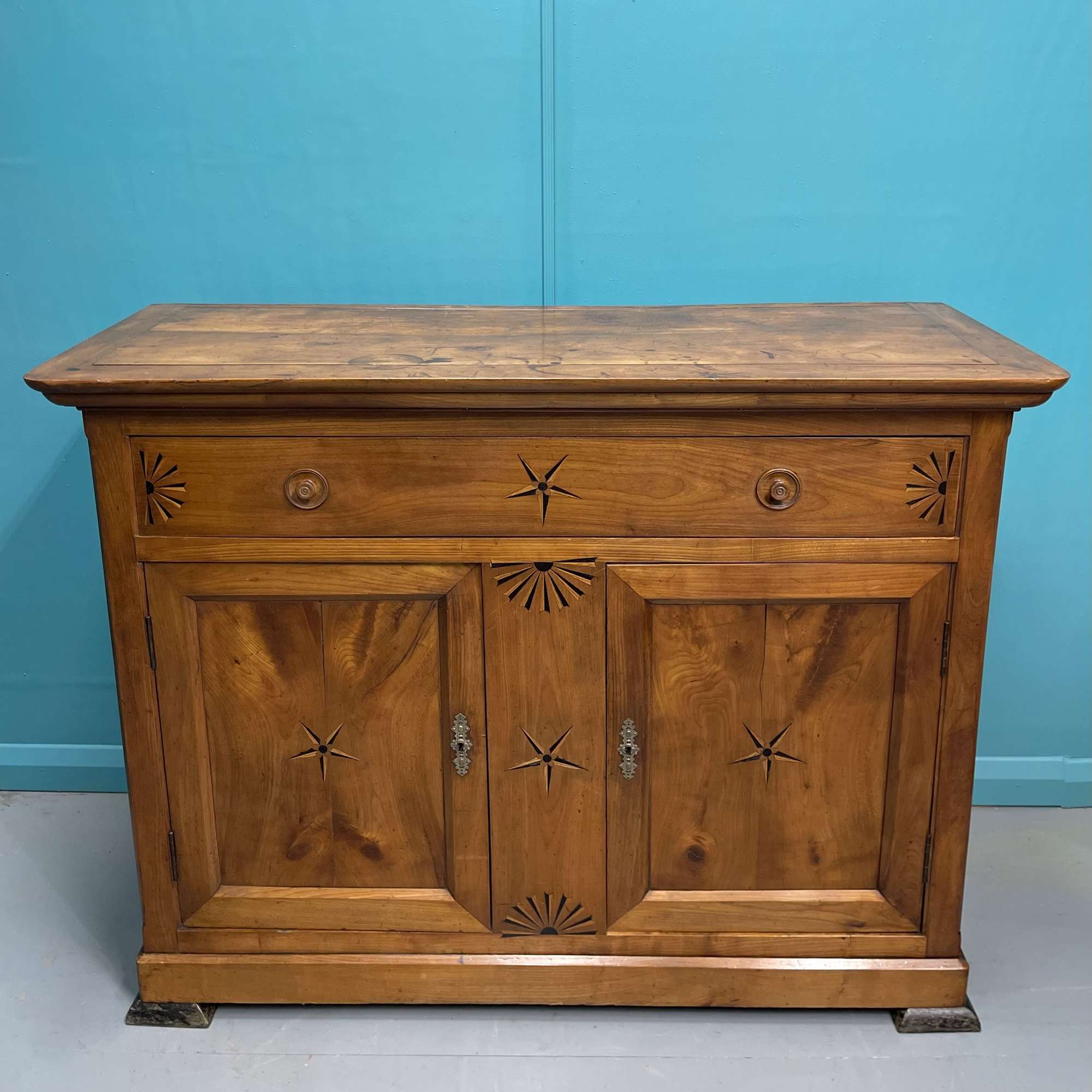 French 19th Century Inlaid Buffet Antique Sideboard