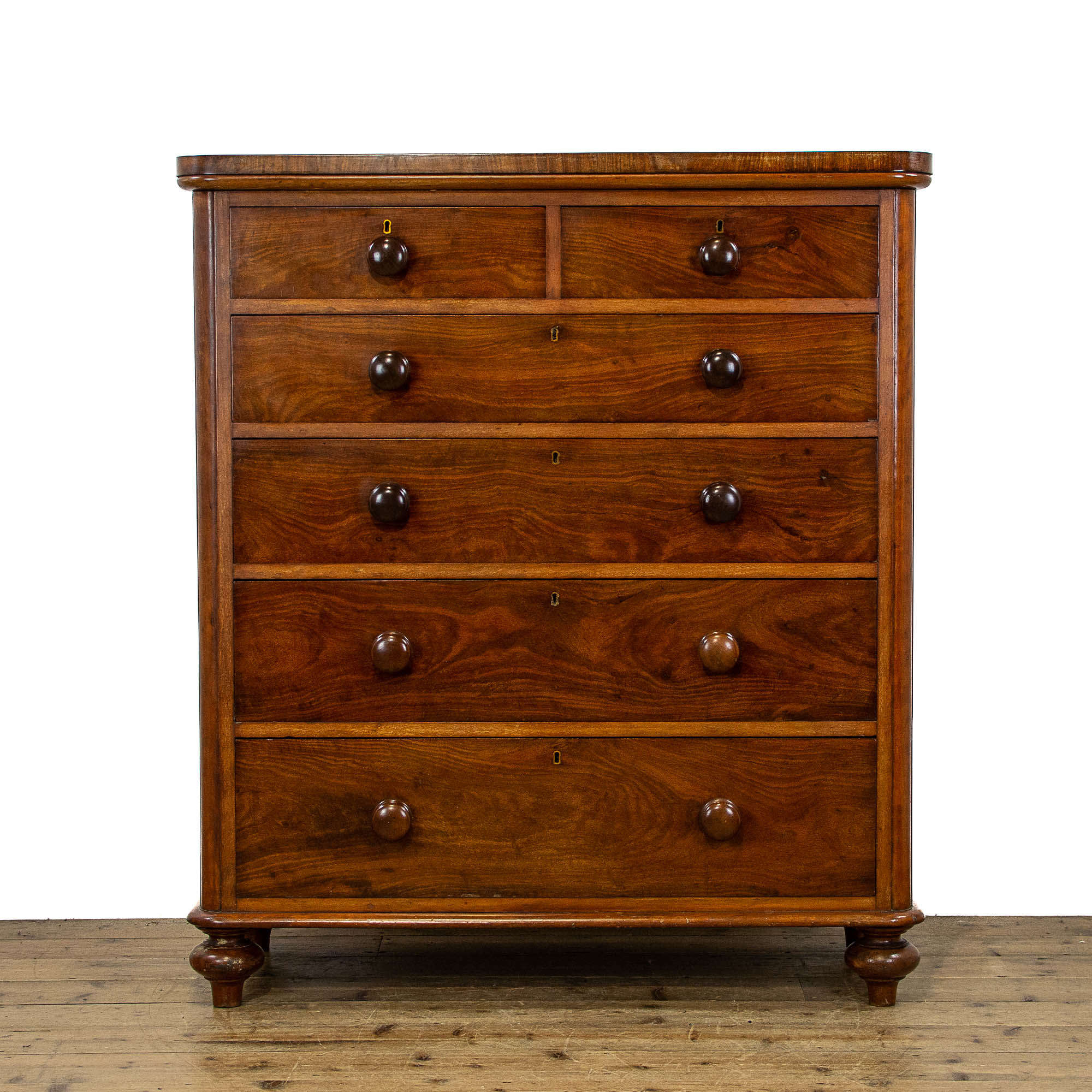 Antique Victorian Mahogany Chest Of Drawers