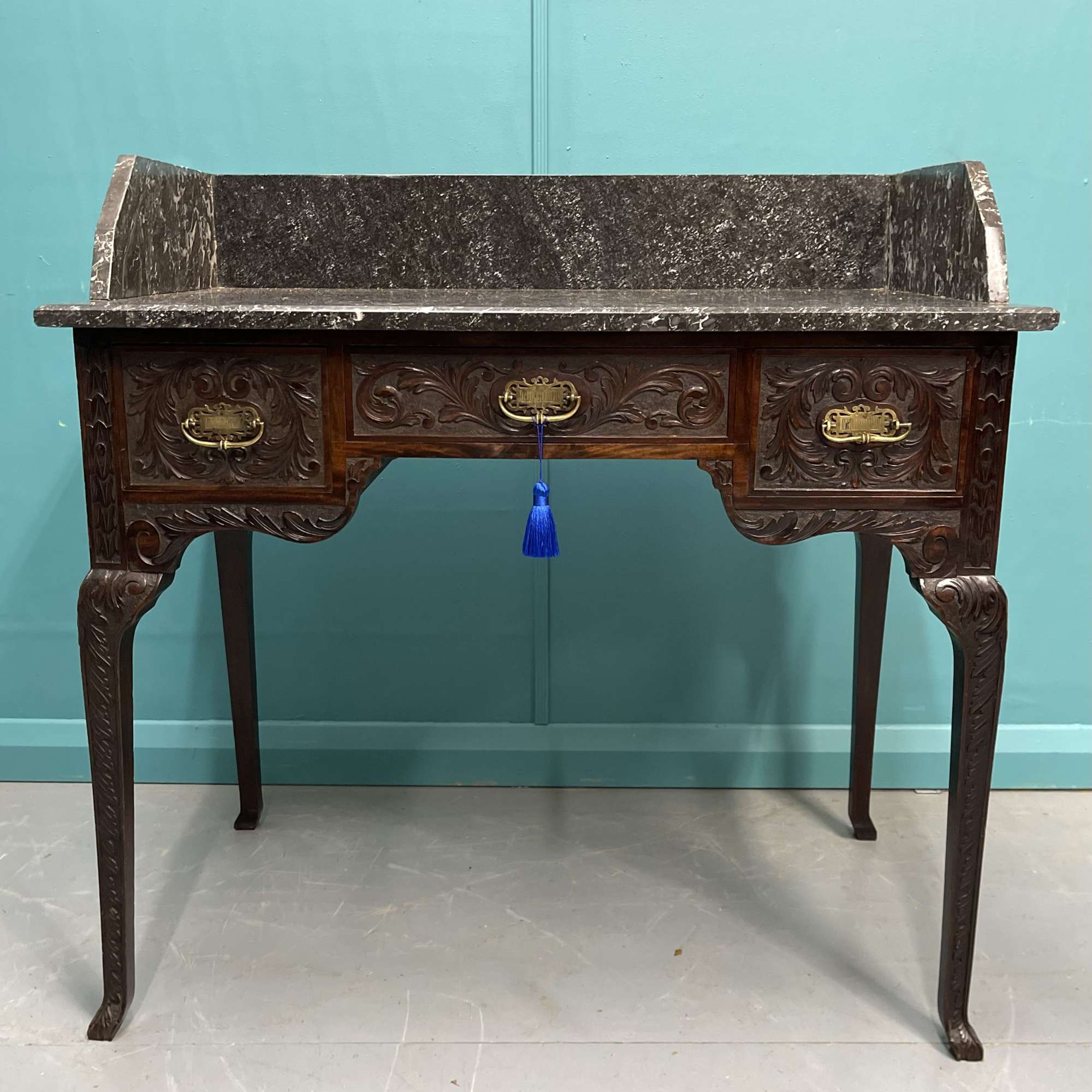 Marble Top Antique Dressing Table By Edwards & Roberts