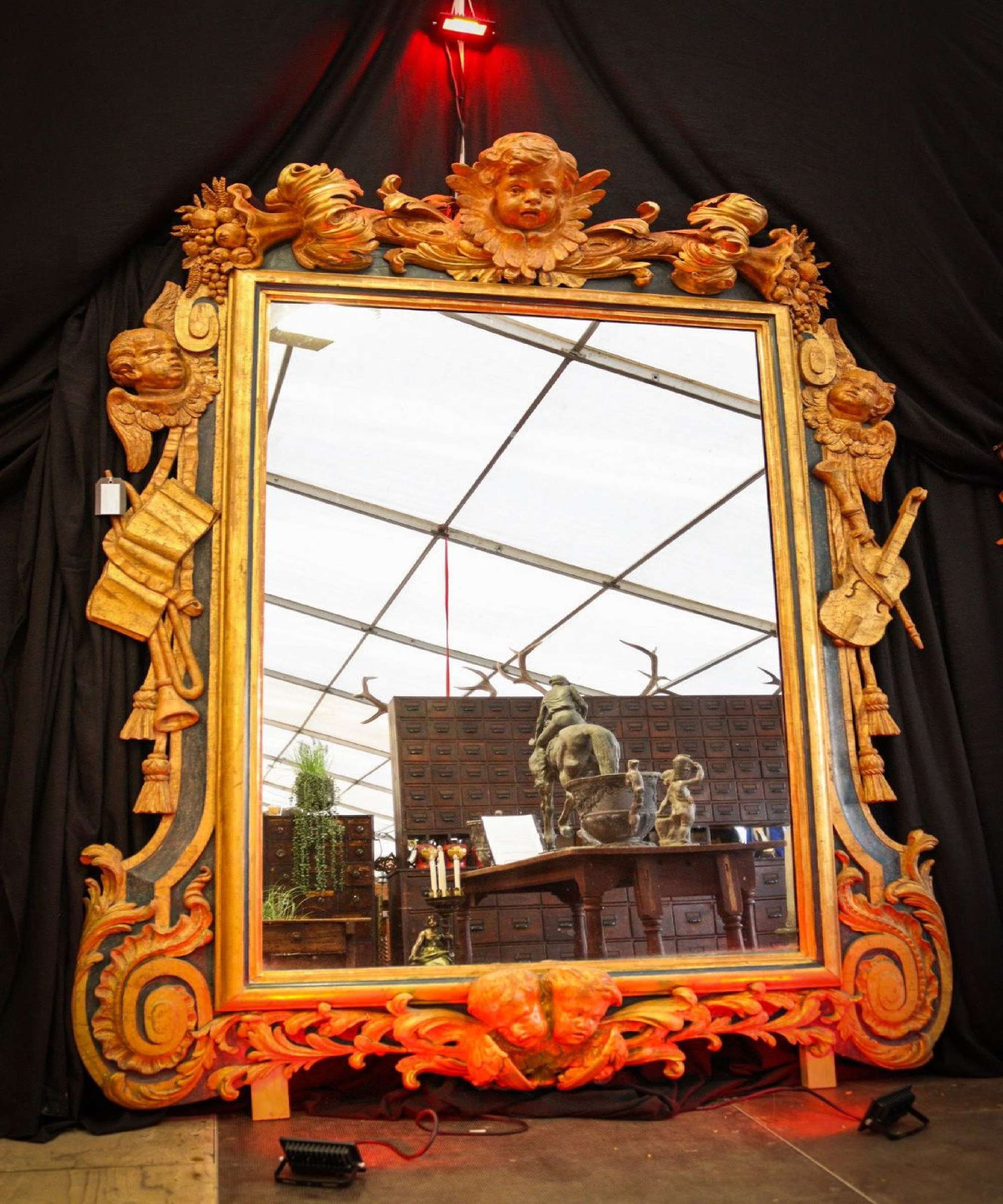 Grande 9ft regency period , manor house mirror
