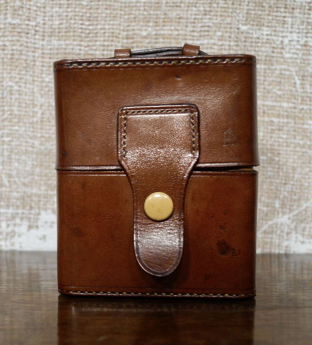 Antique Travel Cologne Bottle Case