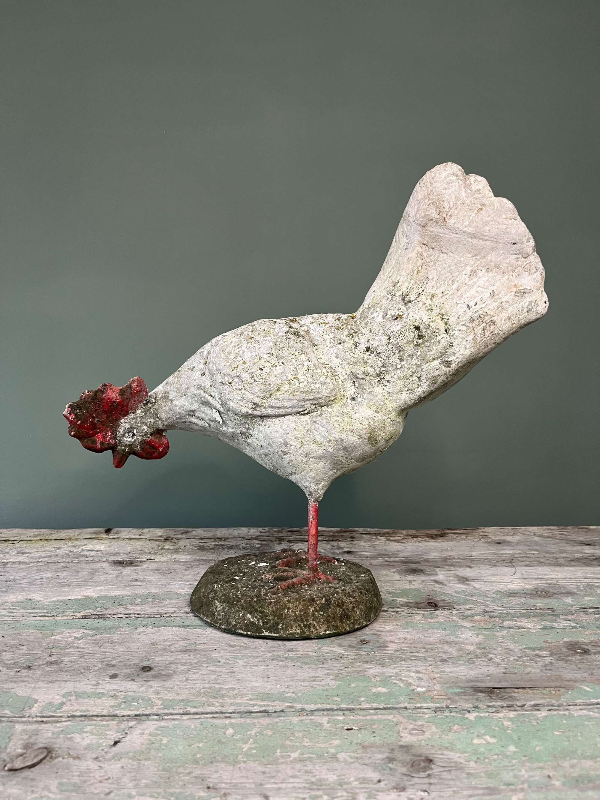 French Stone Garden Rooster