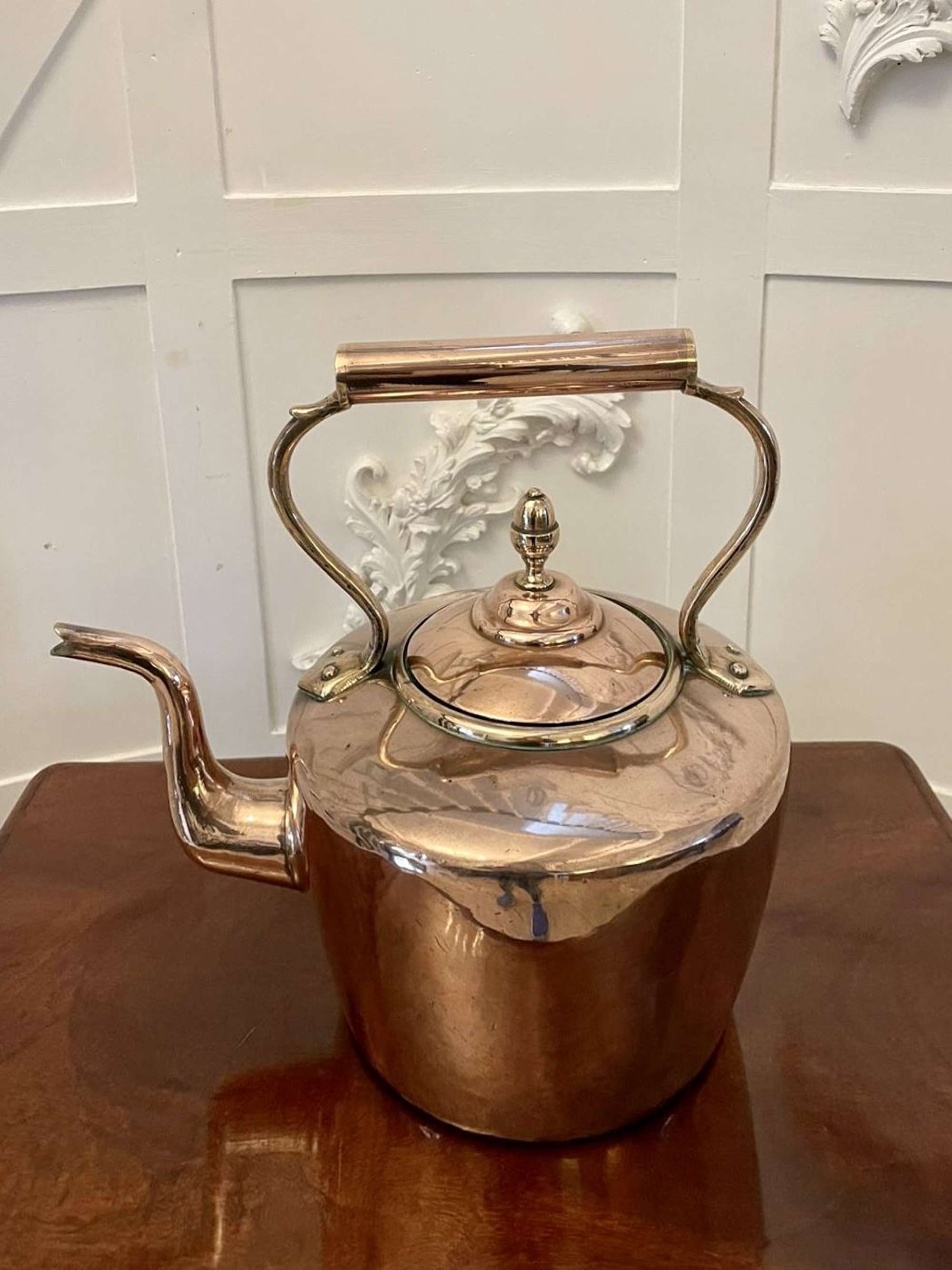 Antique George Iii Quality Copper Kettle