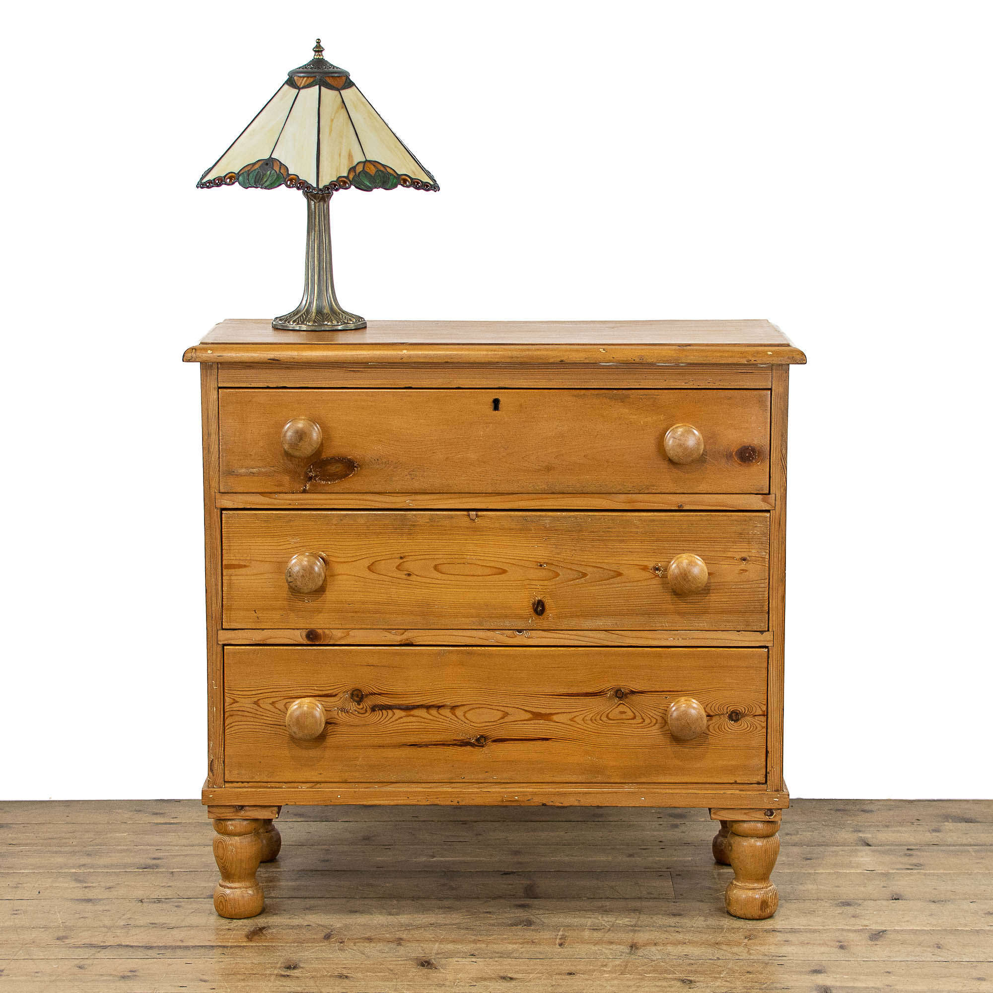 Small Antique Pine Chest Of Drawers