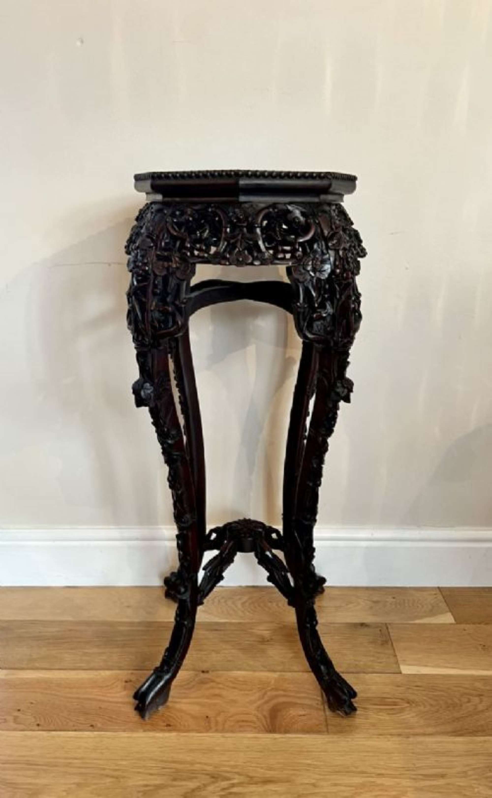 Quality Antique Carved Hardwood Chinese Stand