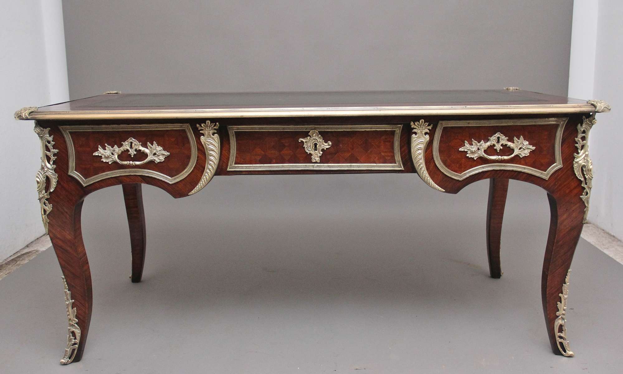 19th Century French Kingwood ormolu mounted desk