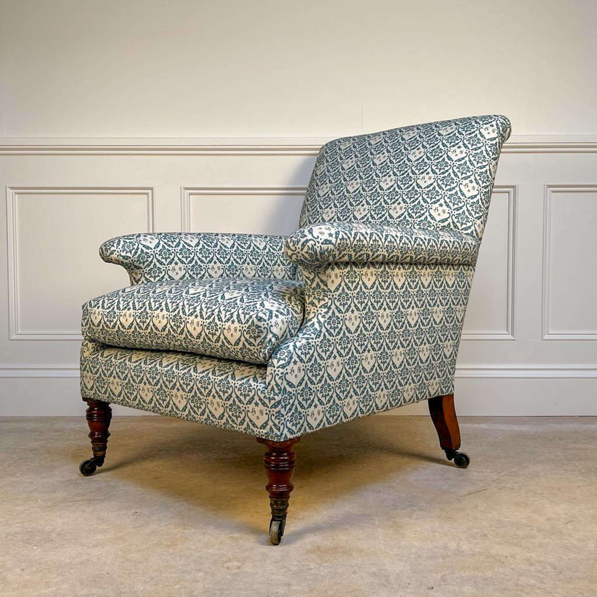 19th C Howard & Sons Willoughby Armchair