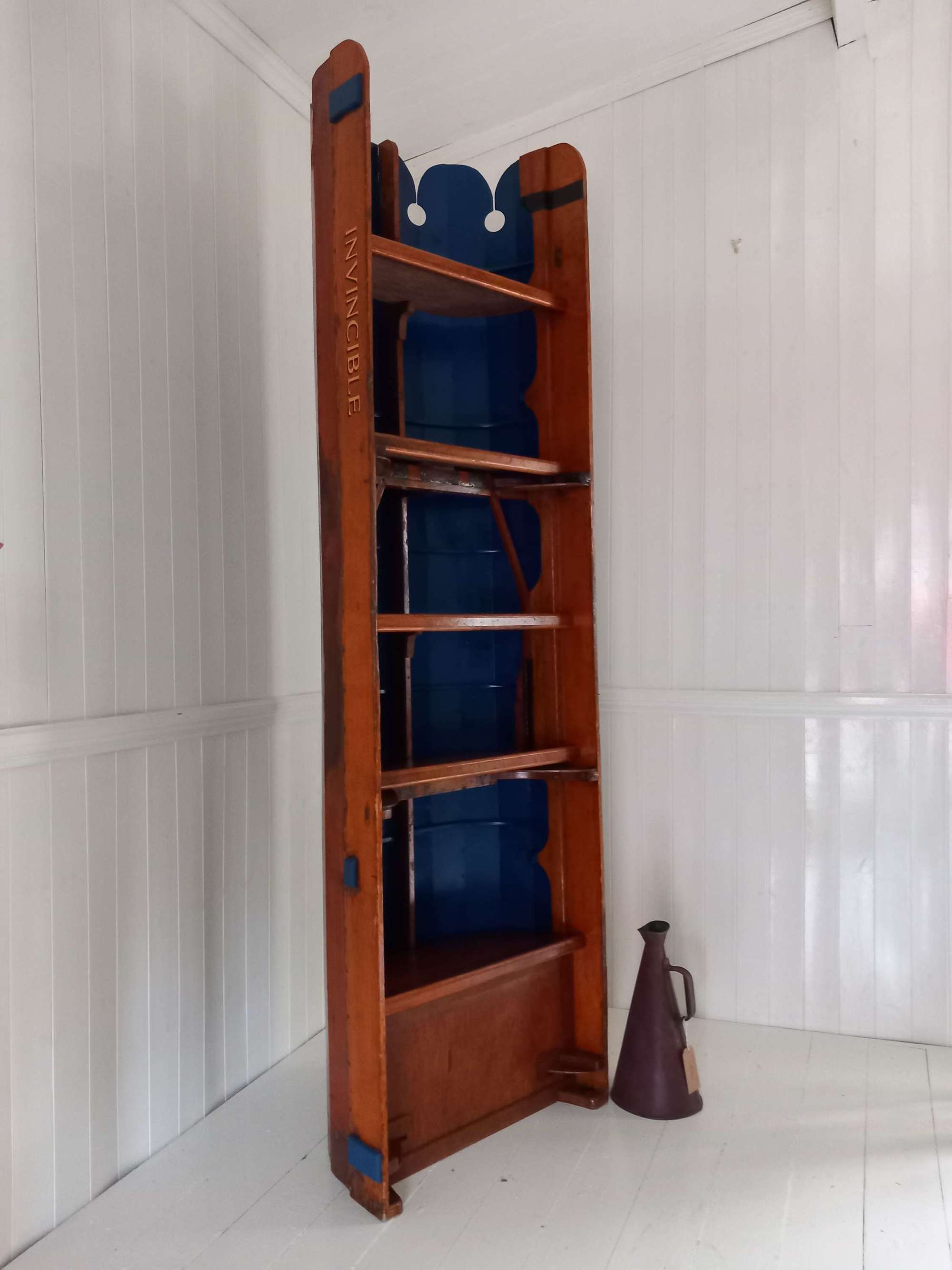 1930s Cedar wood Rowing Shell Bookcase