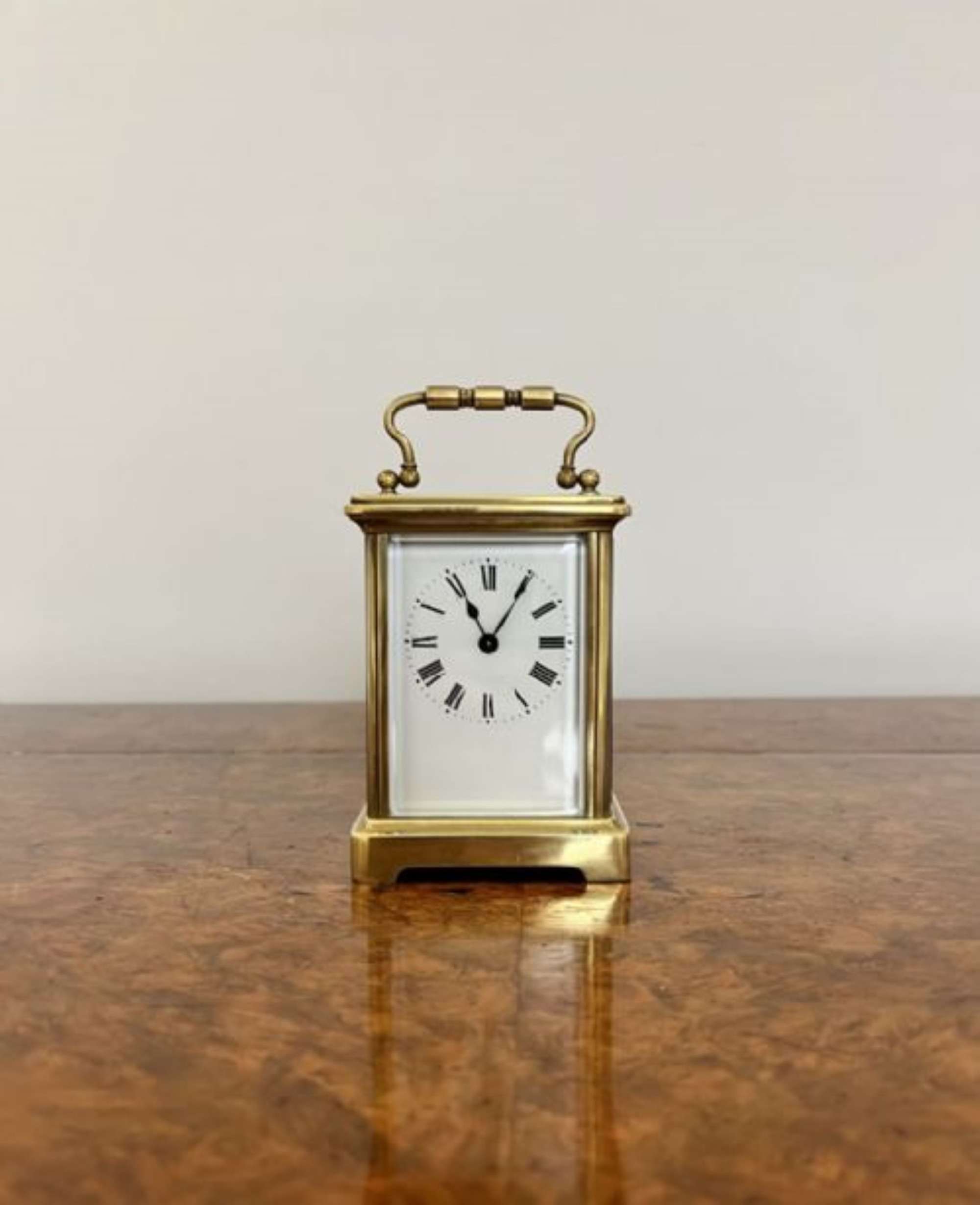 Antique Victorian Quality French Brass Carriage Clock