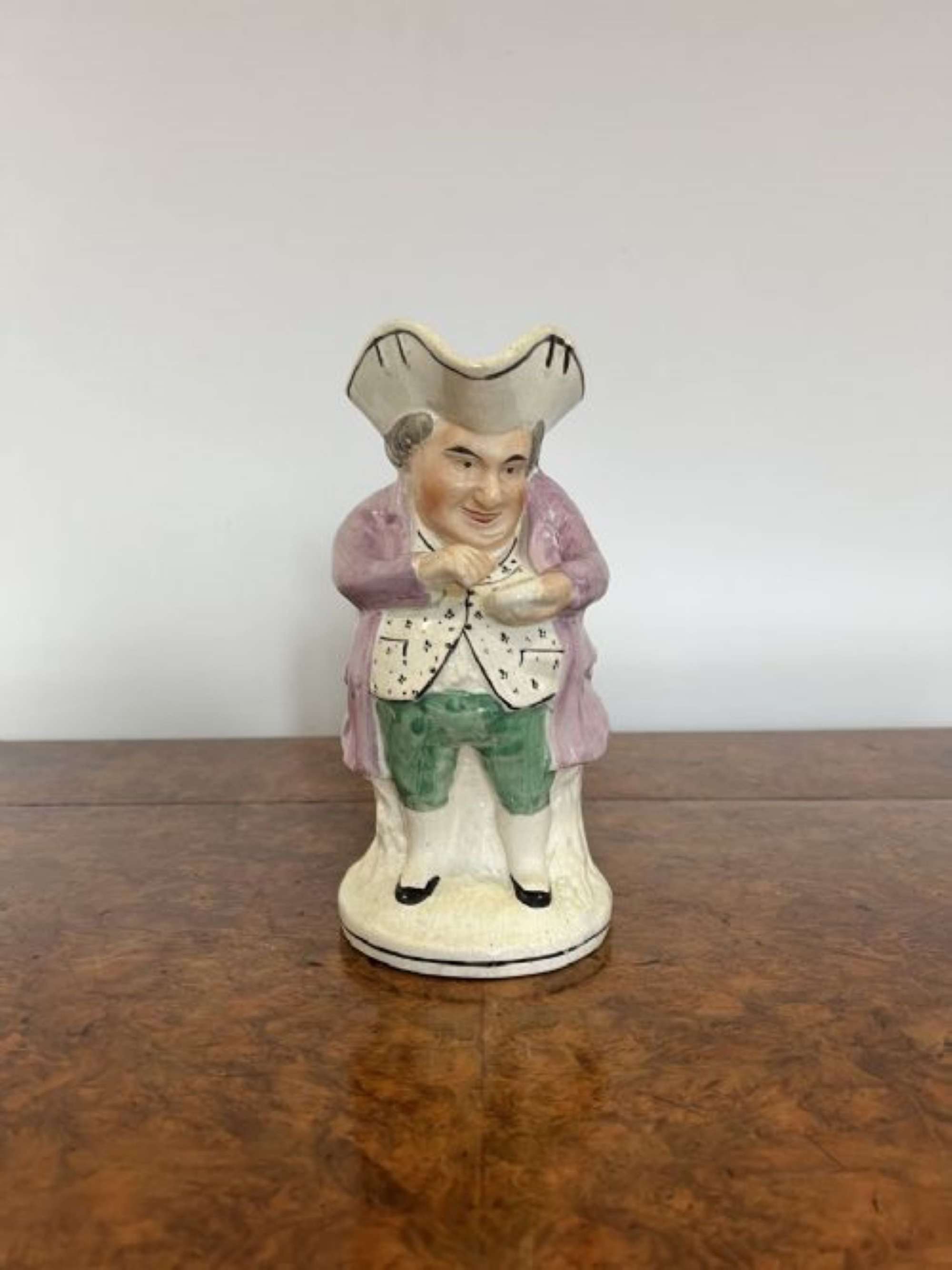 Quality Antique Victorian Staffordshire Toby Jug Of Mr Snuff