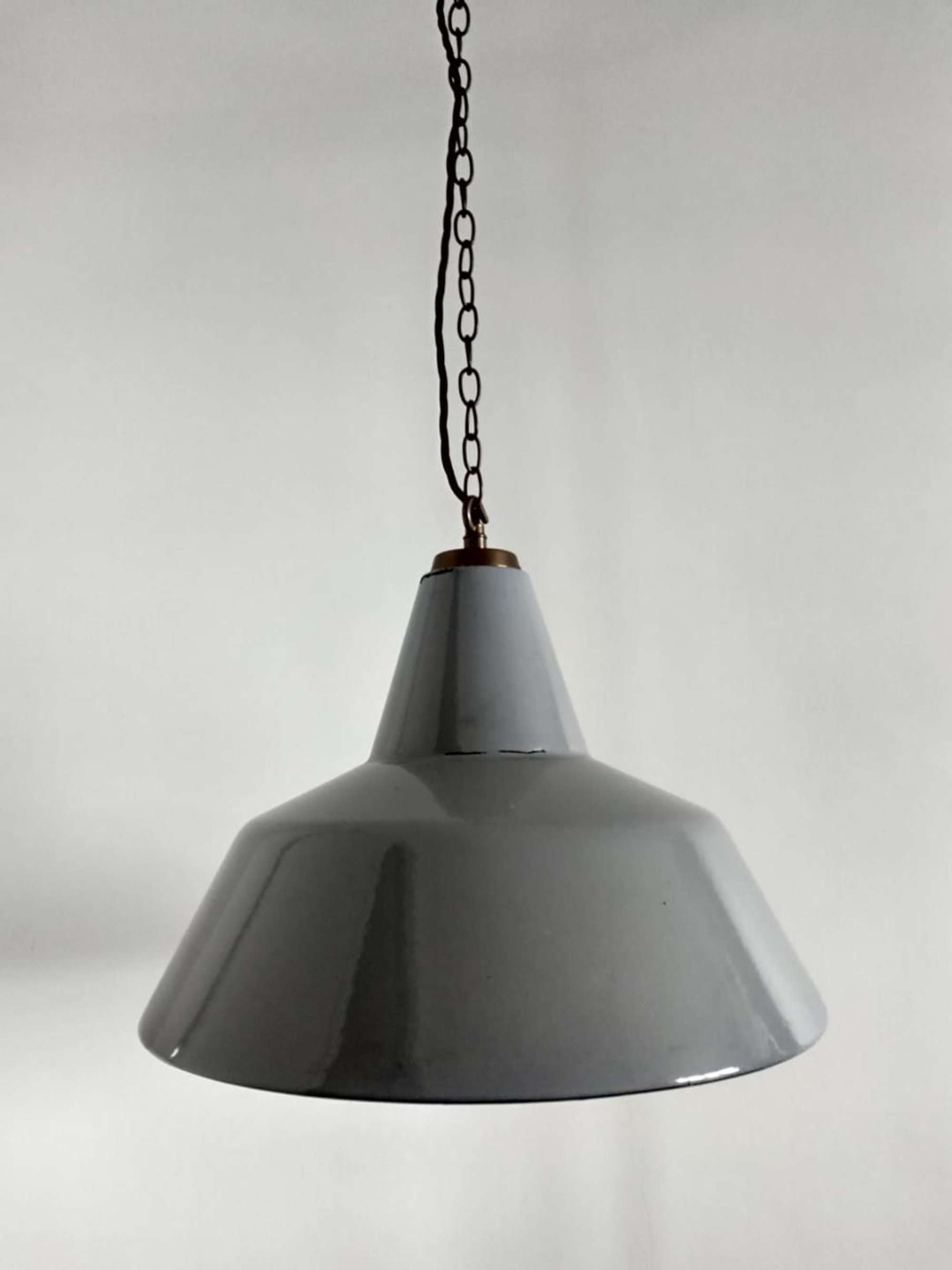 Grey Industrial Pendant Light