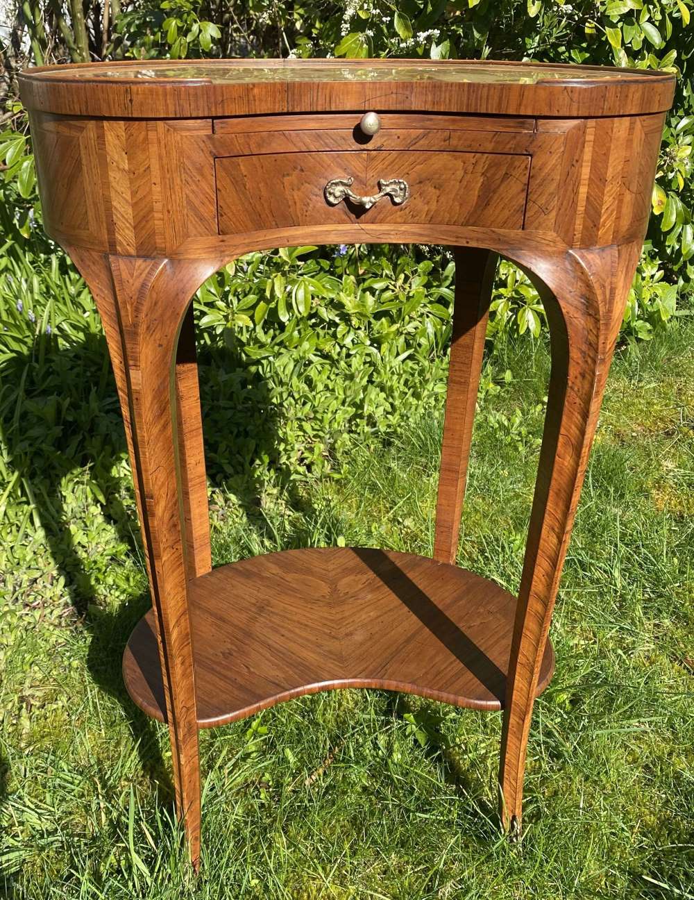 Kidney shaped side table