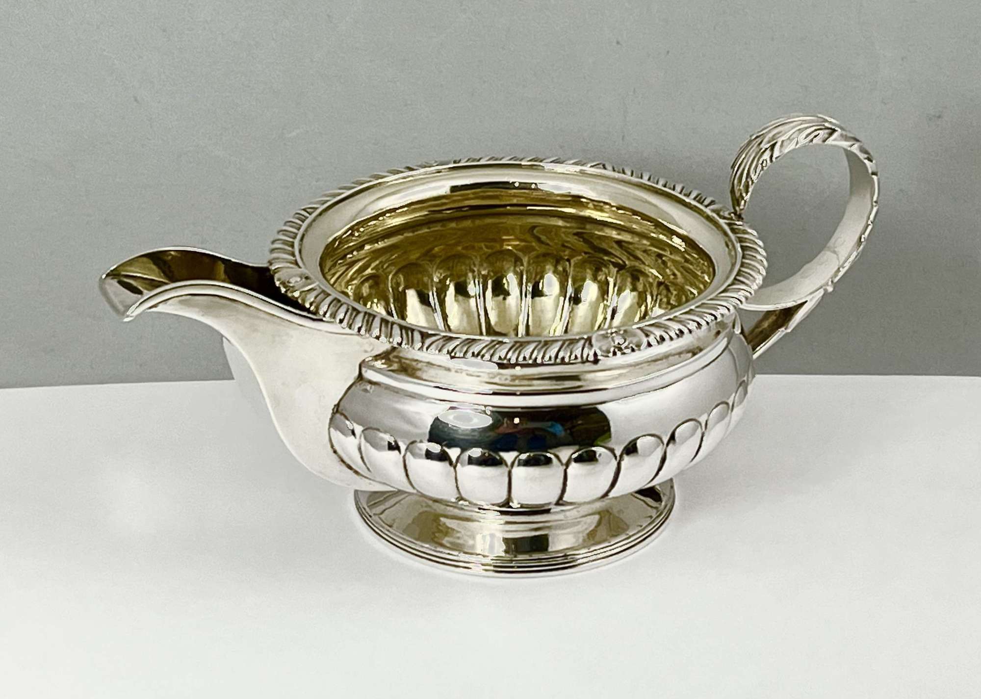 George III antique Scottish silver milk jug. McHattie 1815.