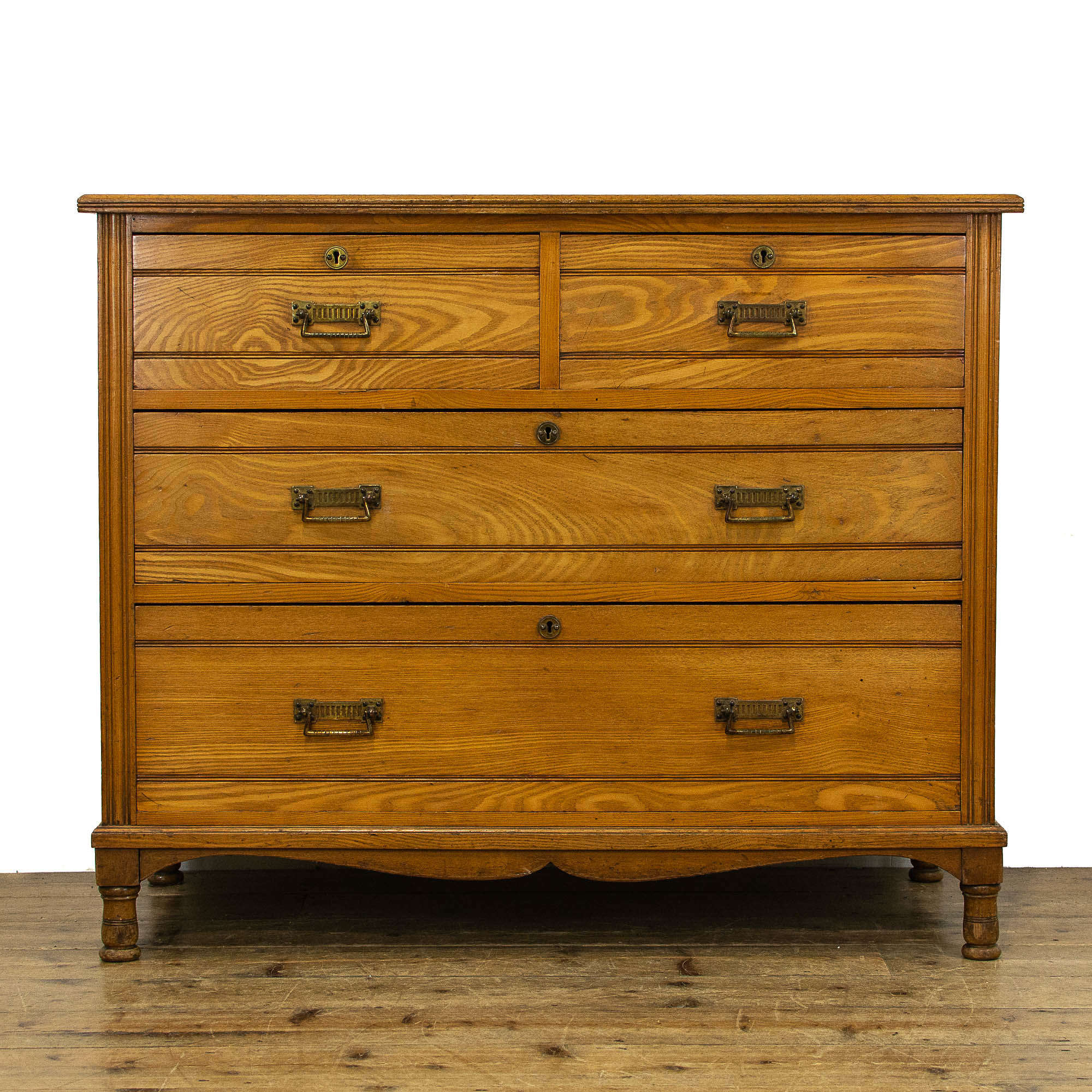 19th Century Antique Ash Chest Of Drawers