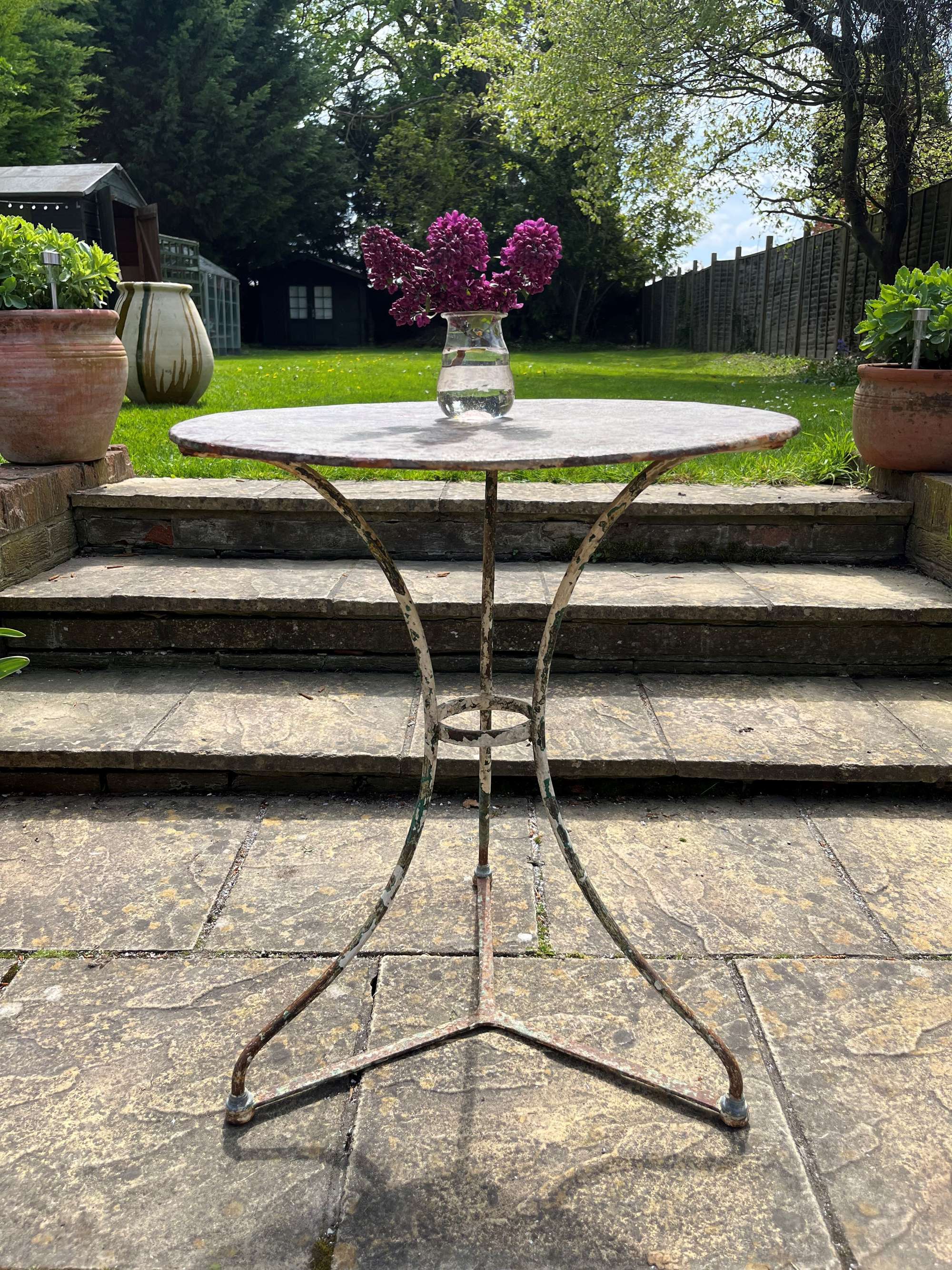 Antique French Blacksmith Forged Table