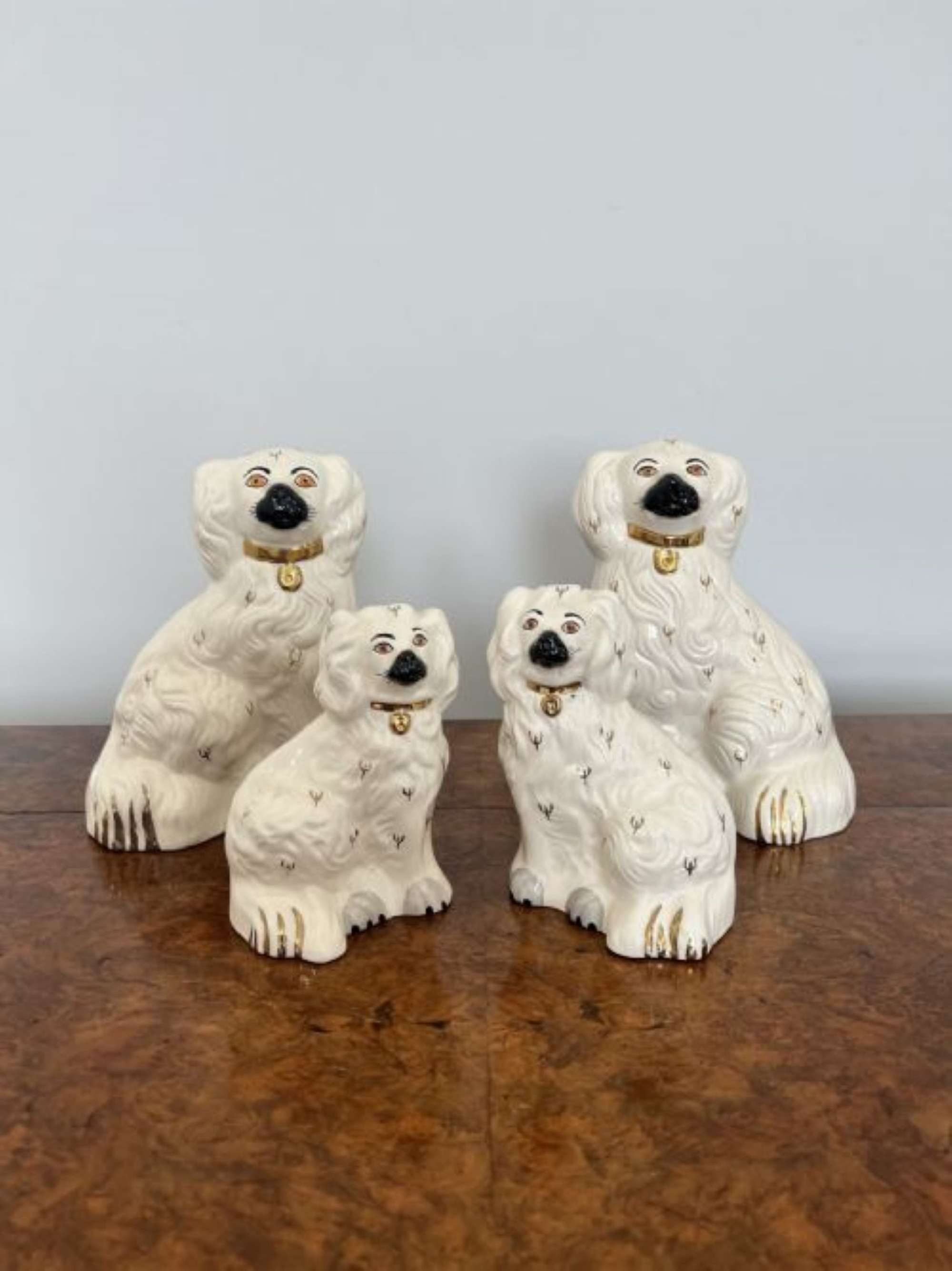 Collection Of Four Quality Royal Dolton Seated Spaniels