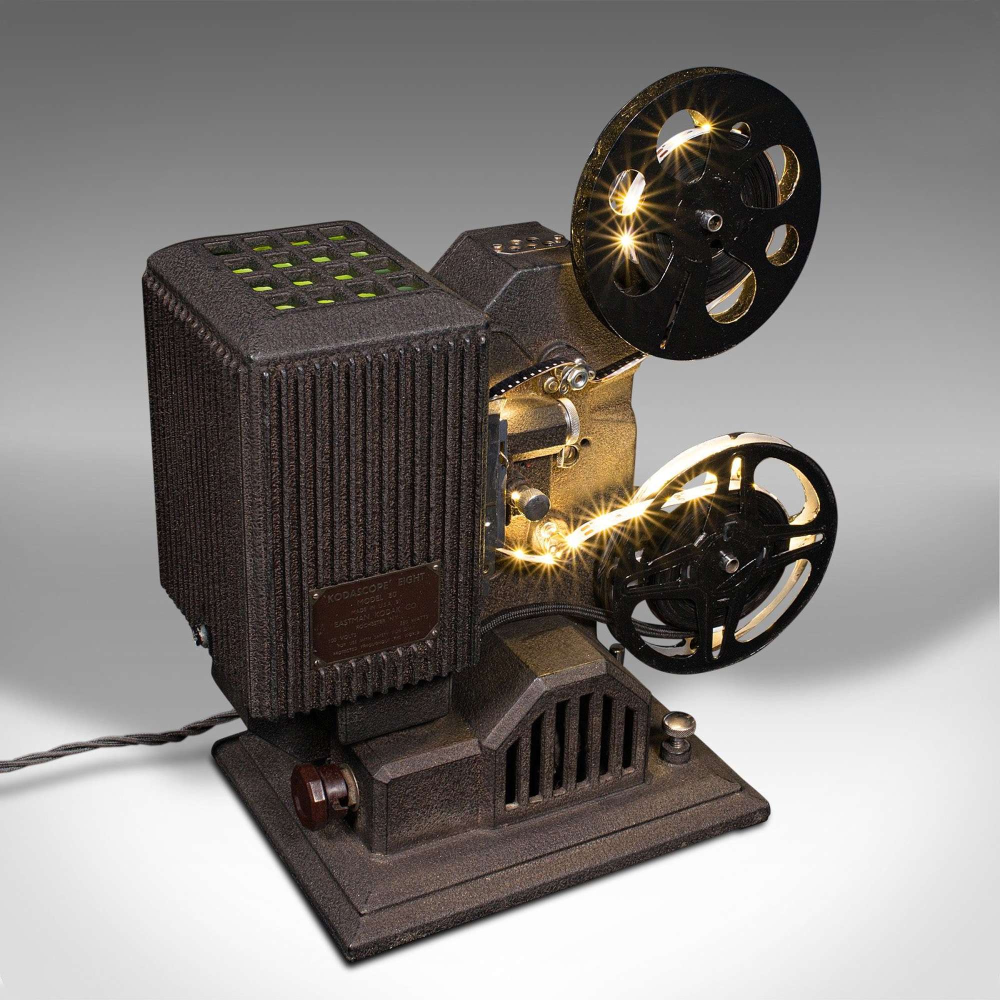 Vintage Cinema Projector Lamp, American, Converted Accent Light, Kodak, C.1940