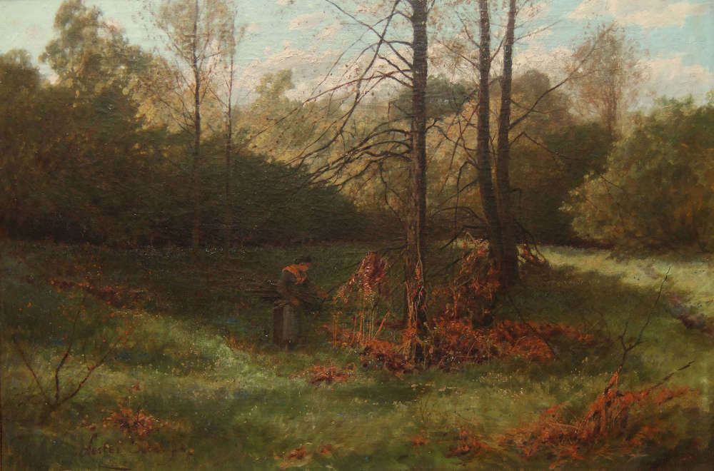 Lester Sutcliffe "Meanwood Valley" Yorkshire oil painting