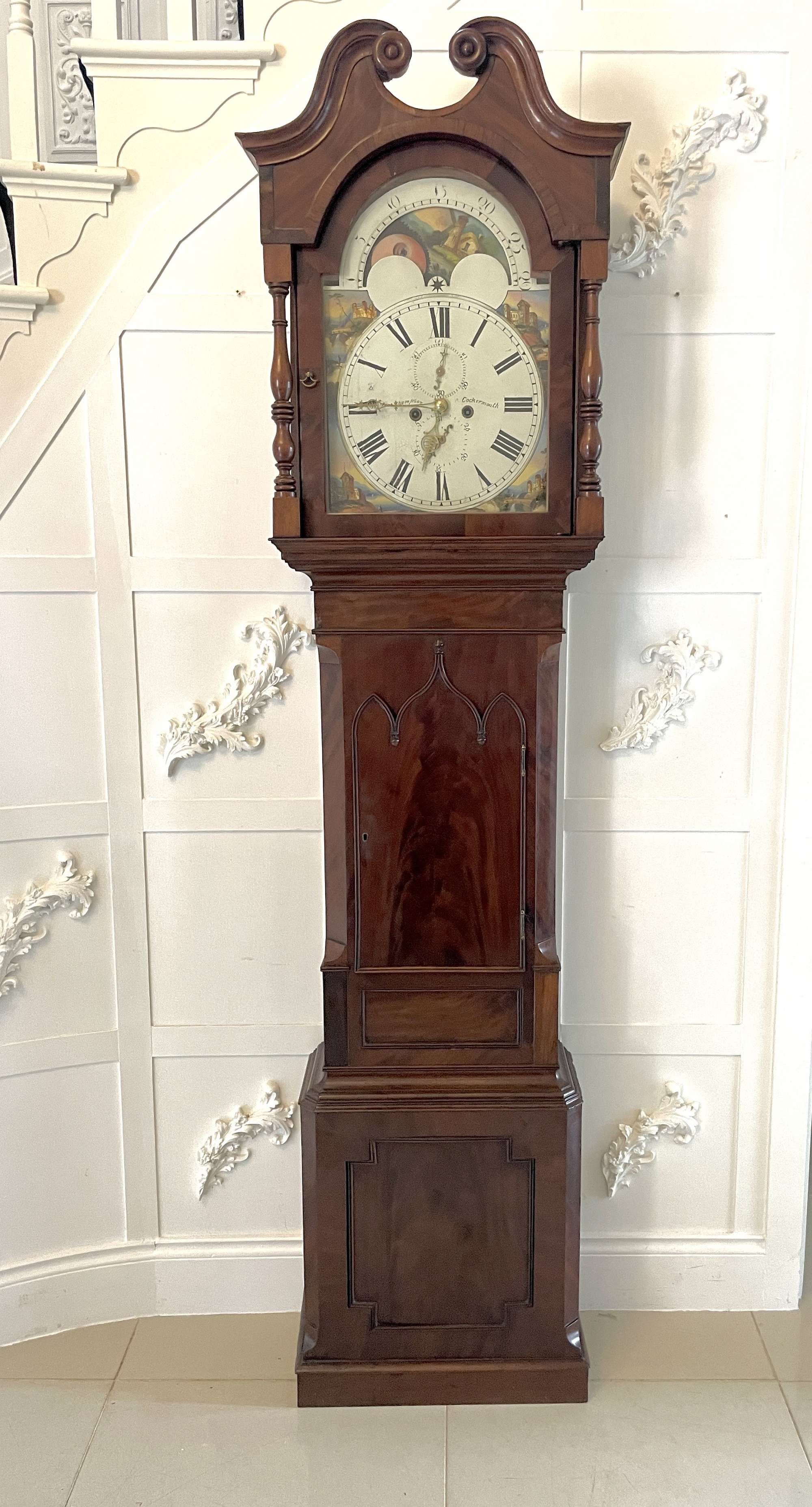 Antique George III Quality Mahogany 8 Day Longcase Clock