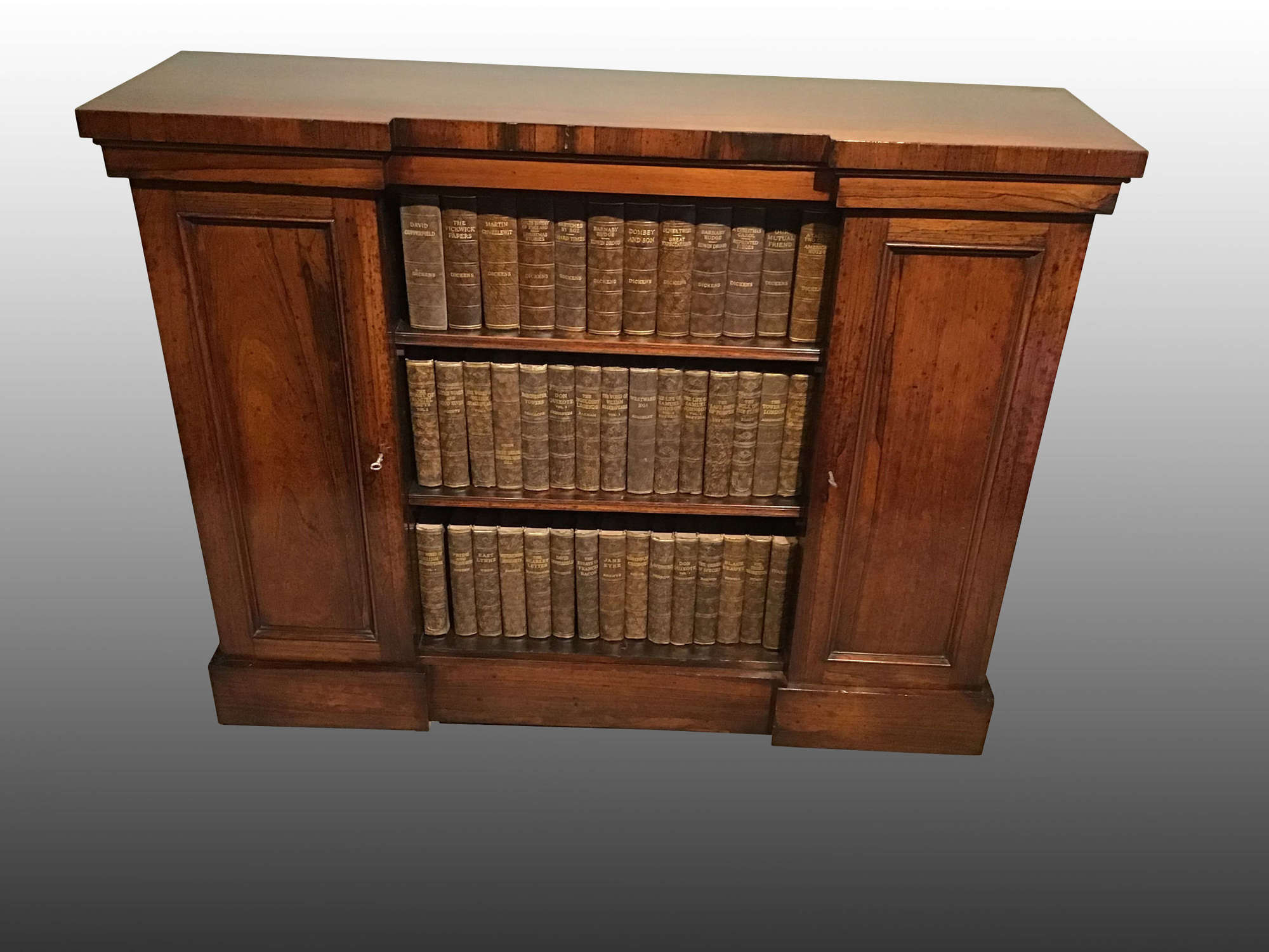 Antique rosewood bookcase
