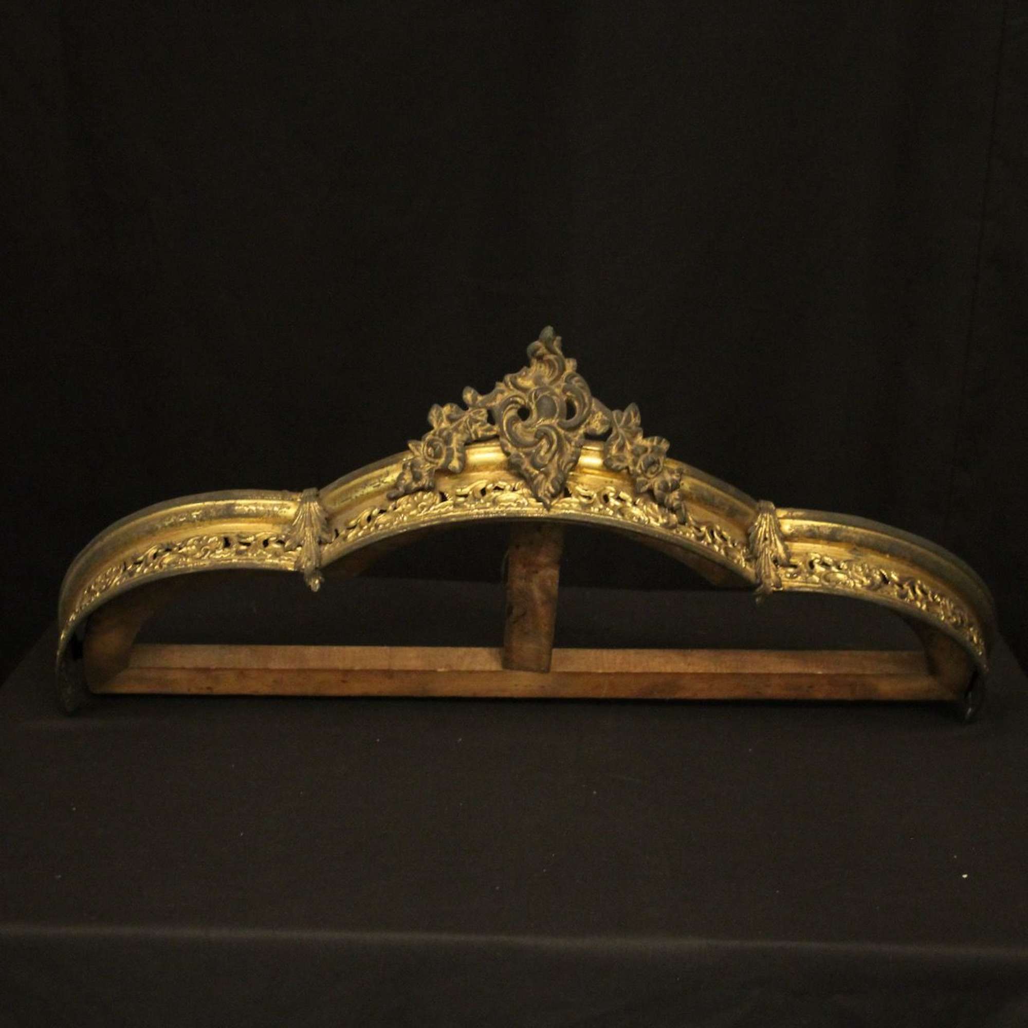French Bronze Antique Bed Coronet