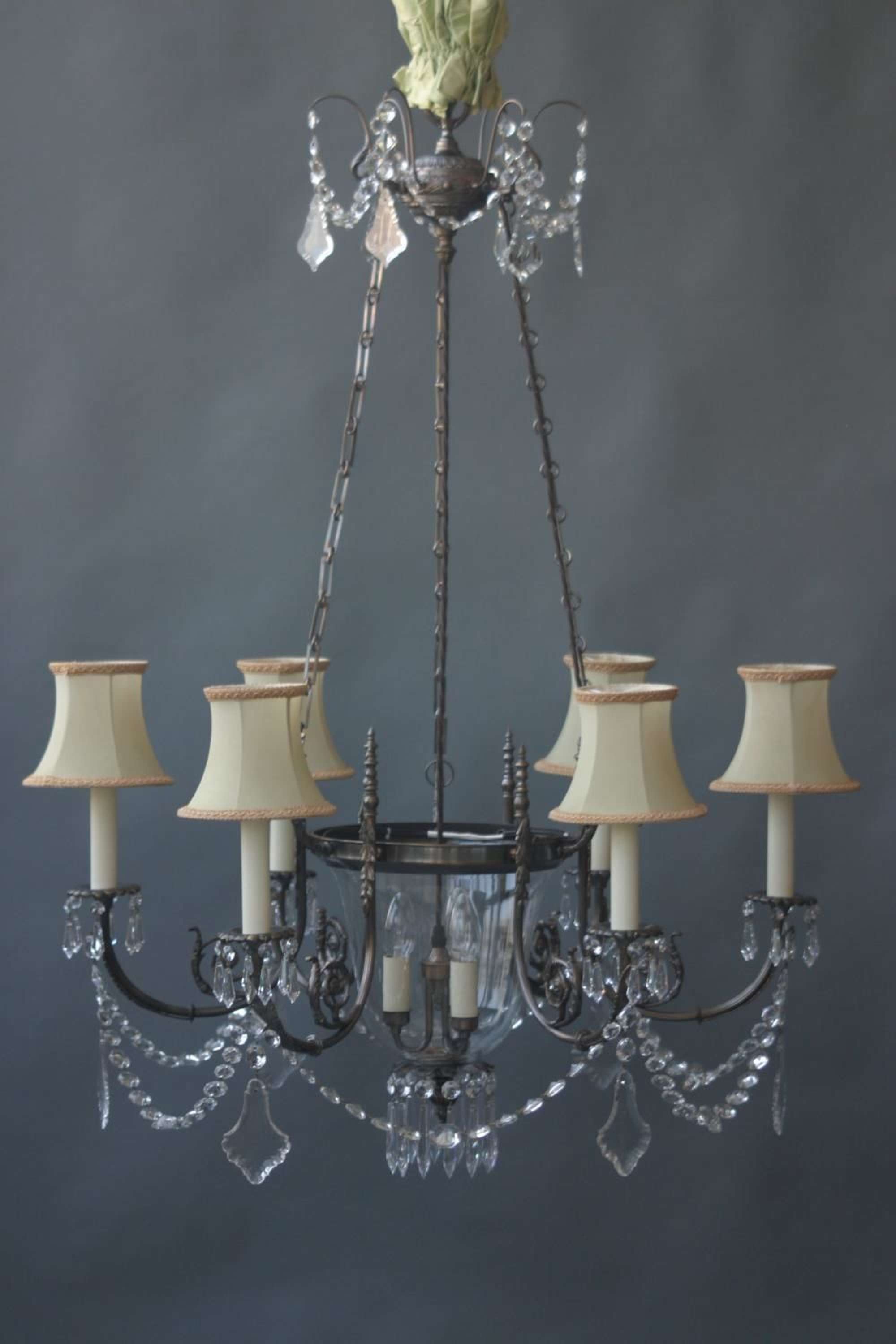 Russian style, 6+3 light chandelier