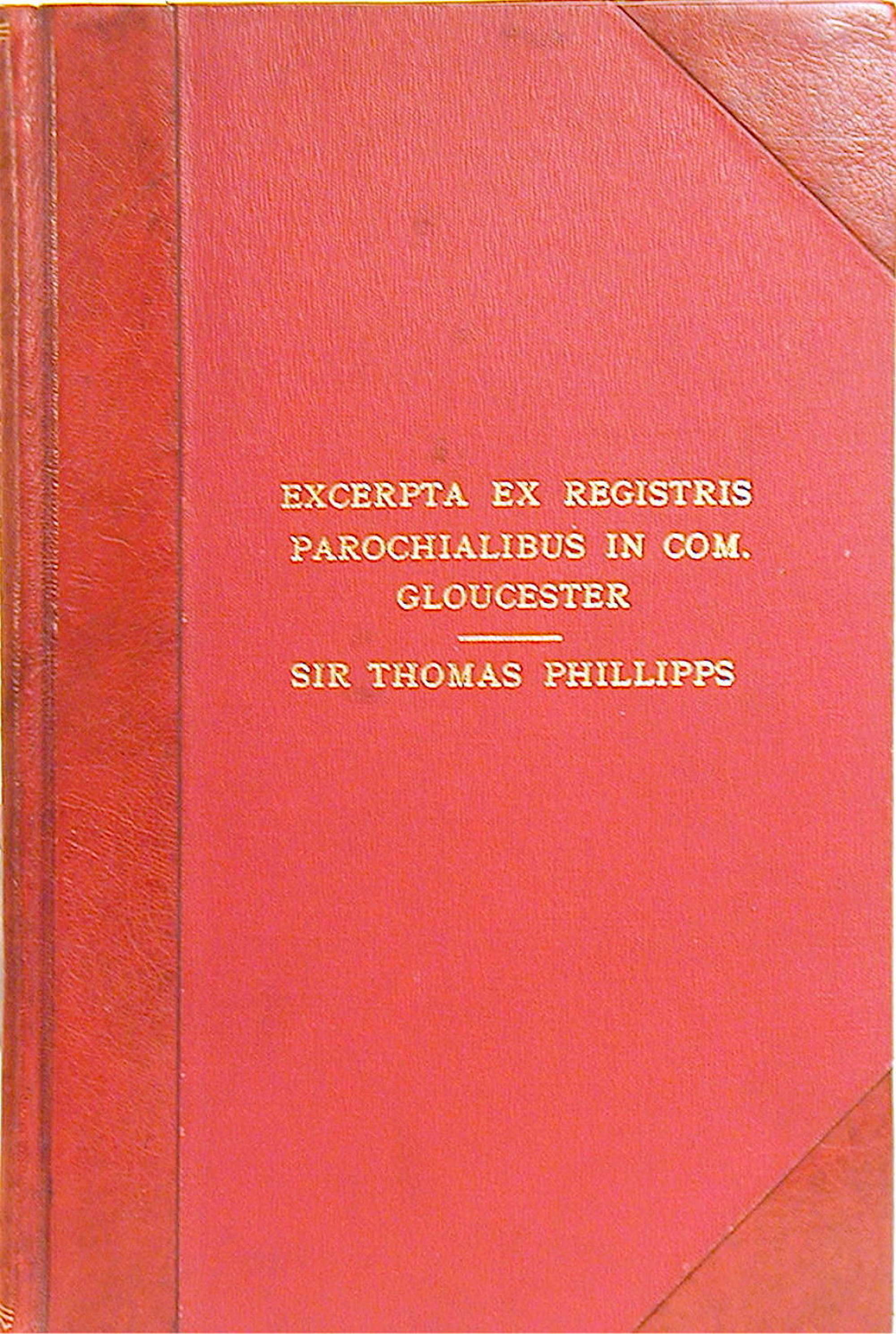 Transcripts of Parish registers of Gloucestershire, 1854