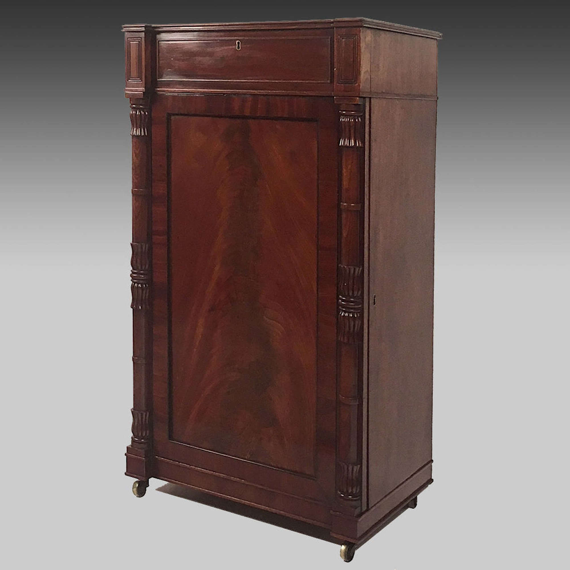Small Regency mahogany pier cabinet