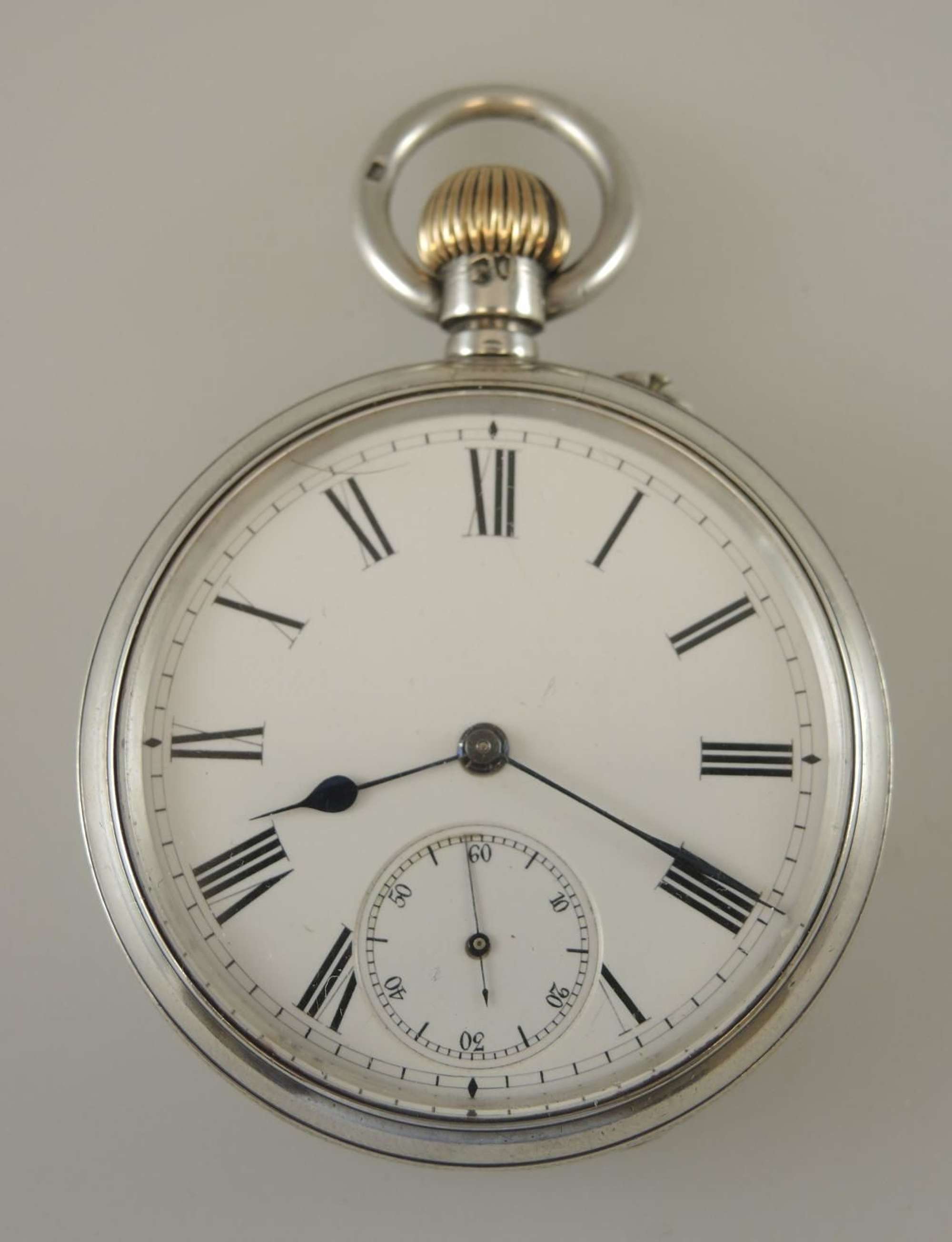 English Silver Sir John Bennett Pocket Watch. London 1884