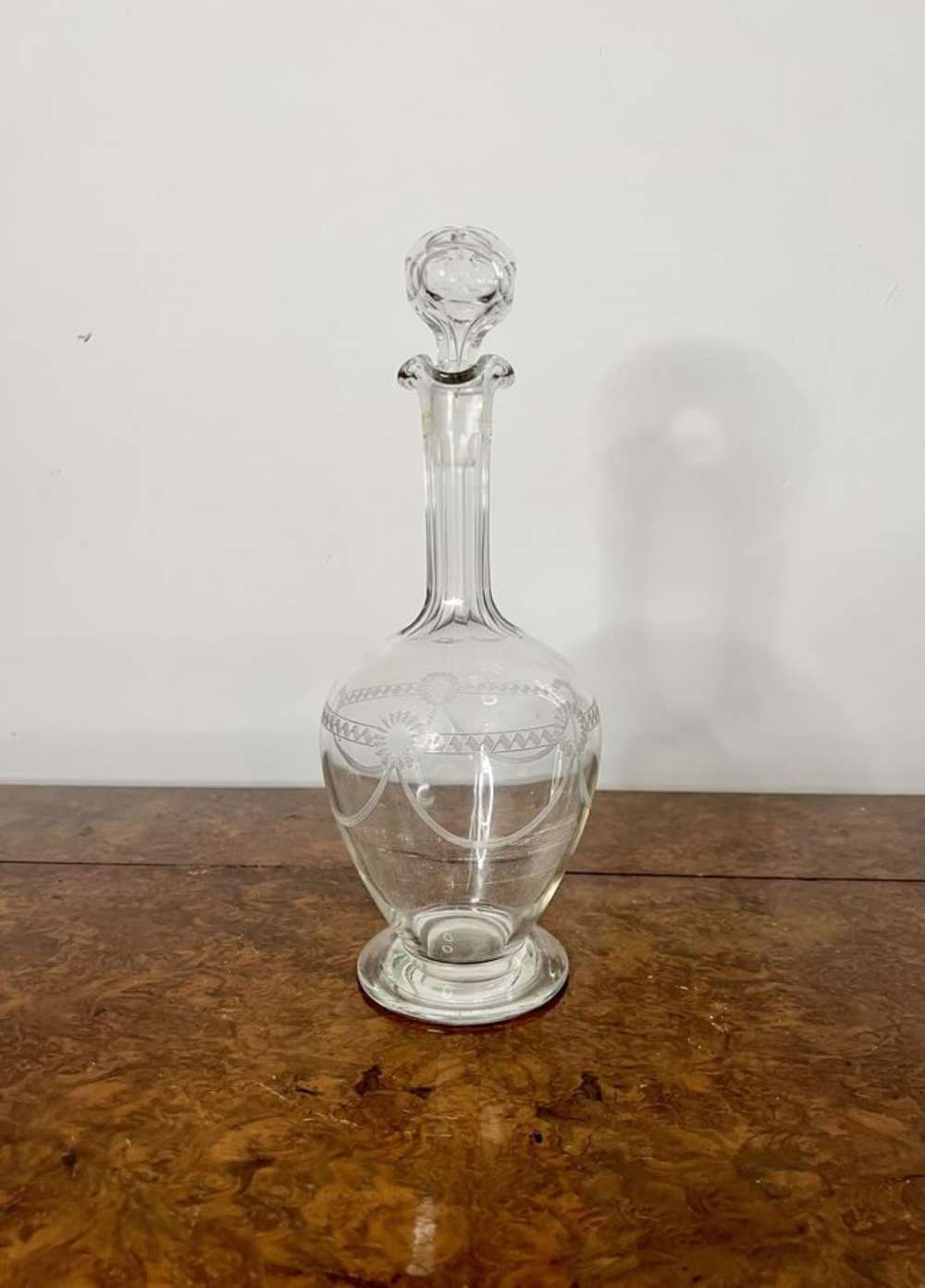Fine Quality Antique Victorian Glass Decanter