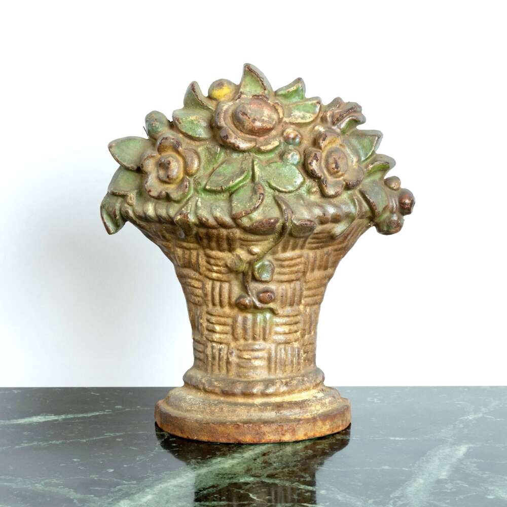 19th Century Floral Door Stop