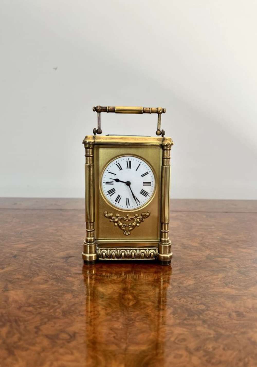 Fantastic Quality Large Antique Victorian Ornate Brass Carriage Clock