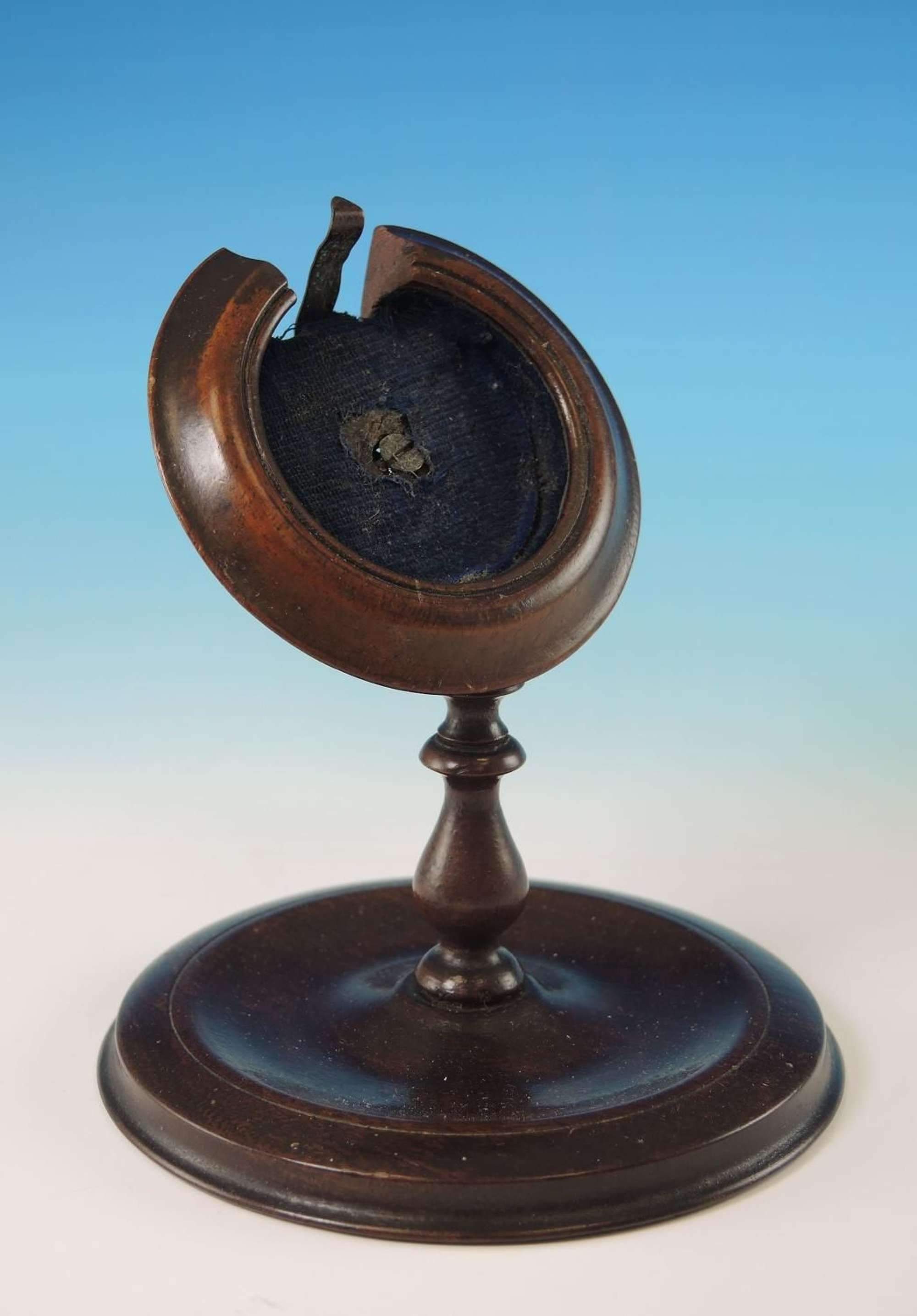 Early Wooden Pocket Watch Stand