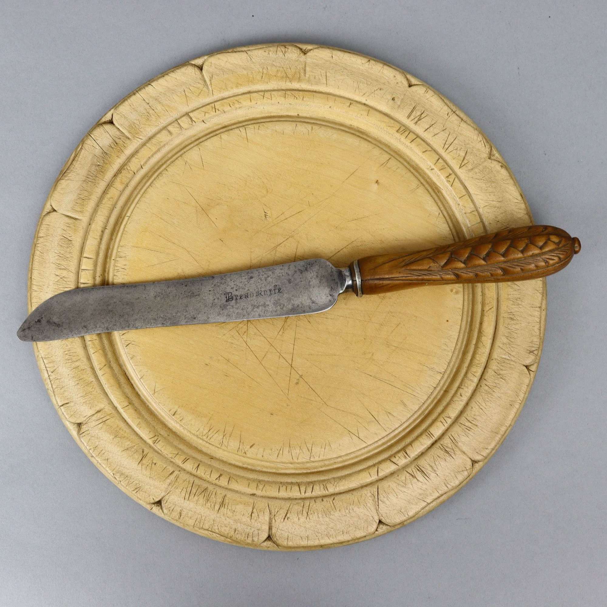 19th Century Steel Bread Knife