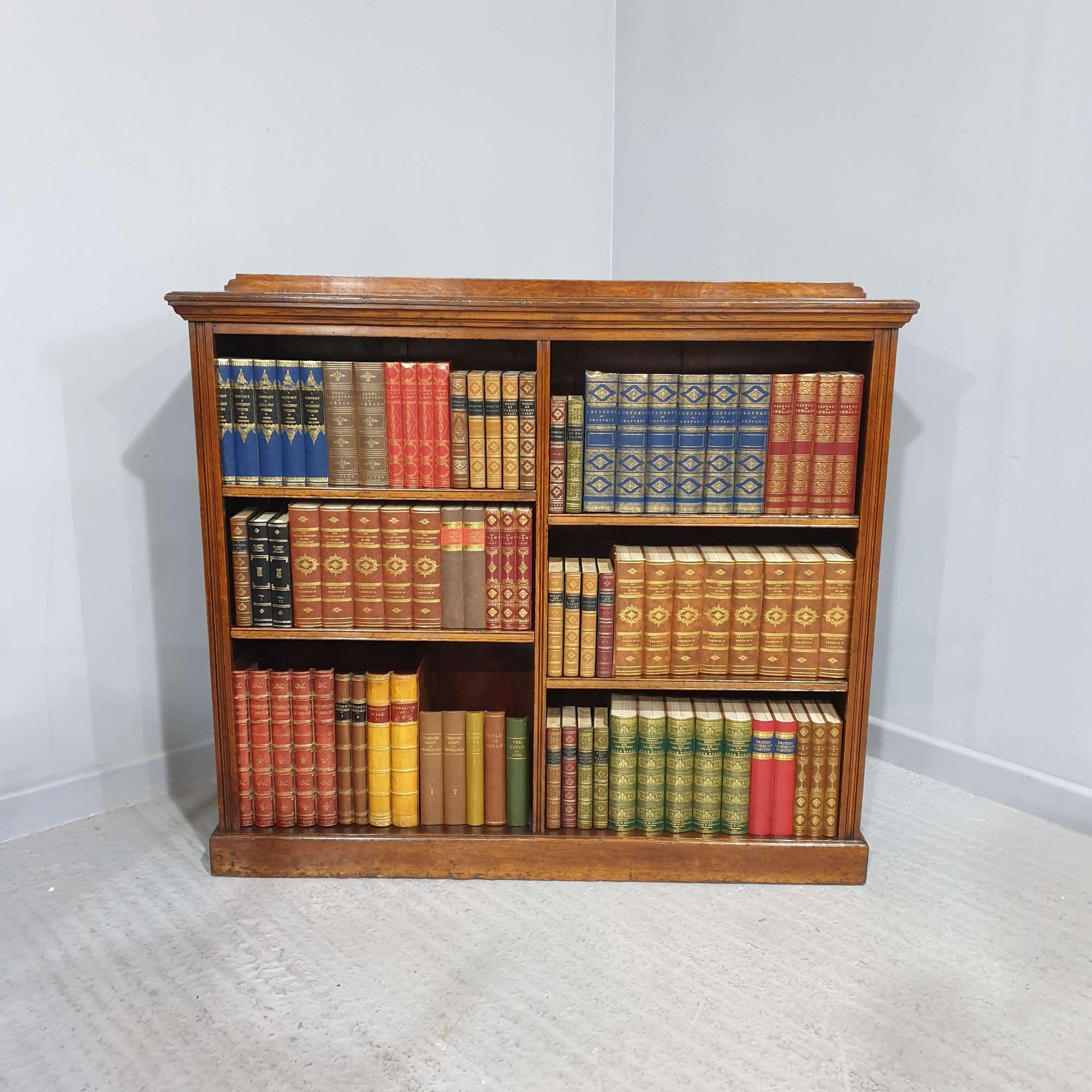 Super Oak Open Adjustable Library Bookcase