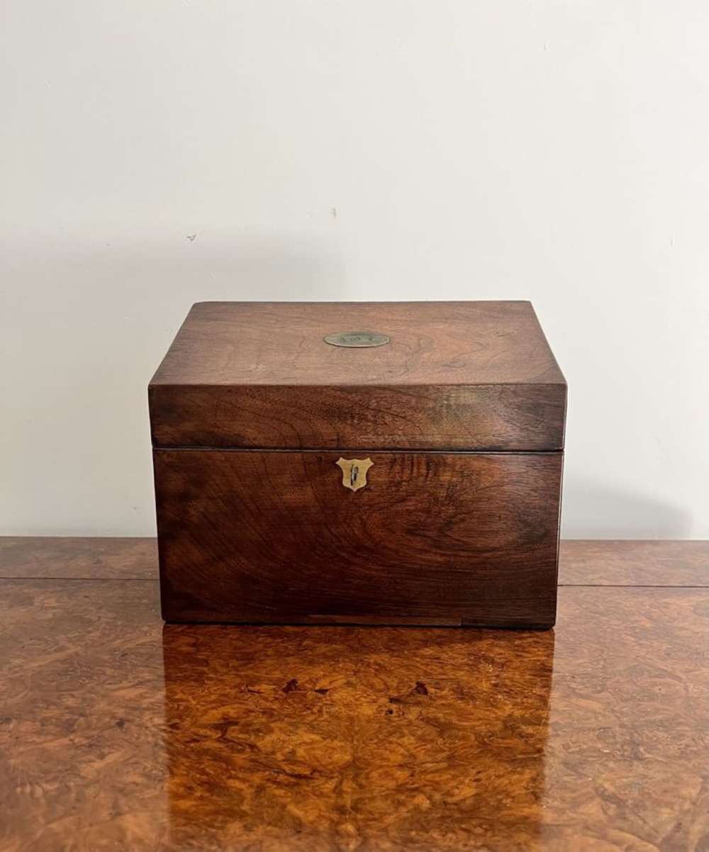 Antique Victorian Quality Rosewood Stationary Box
