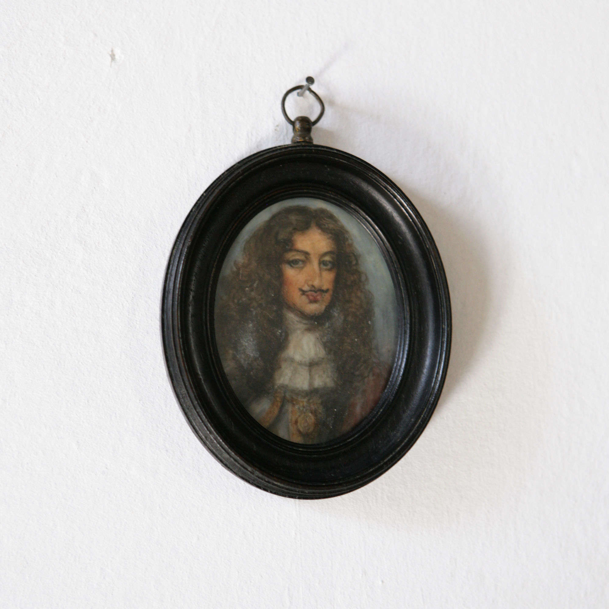 Miniature portrait of Charles II
