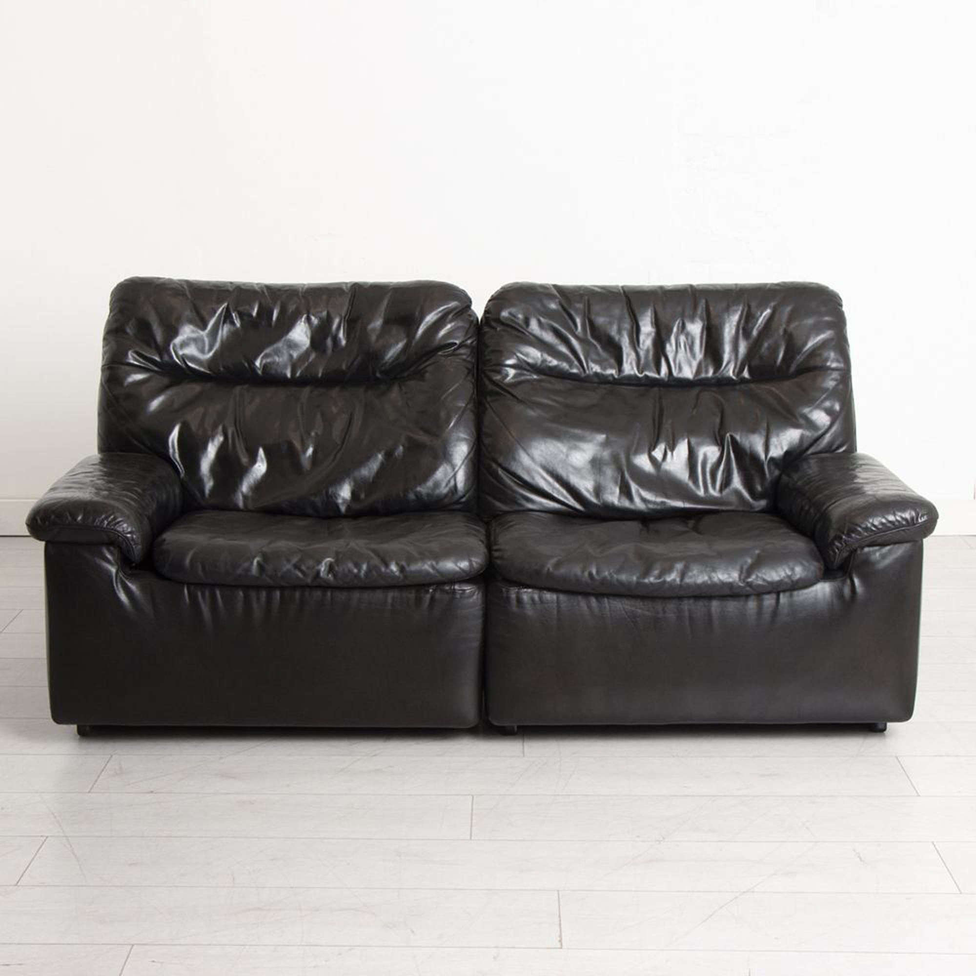 De Sede Two Seater Leather Sofa c.1970s