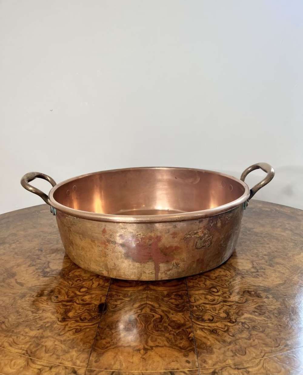 Large Quality Antique Victorian Hodges & Sons Copper Pan