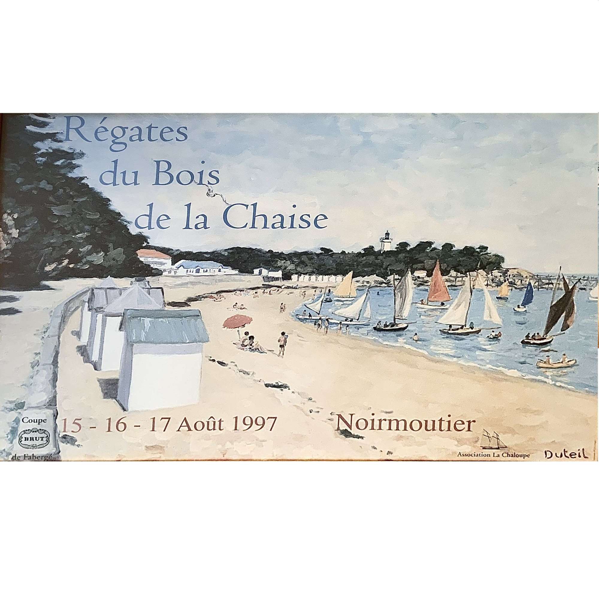 Jean-Claude Duteil (b.1950) Vintage French Sailing Regatta Poster